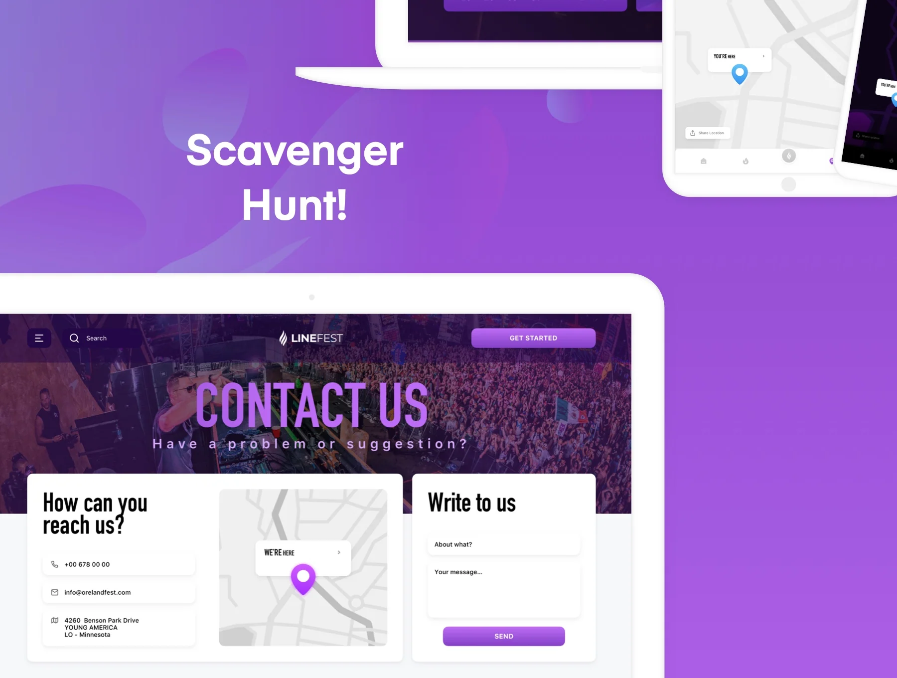 LineFest - Music Festival Web & Tablet App UI Kit 3