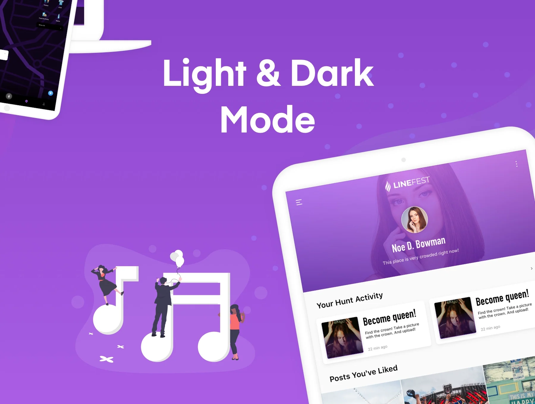 LineFest - Music Festival Web & Tablet App UI Kit 4