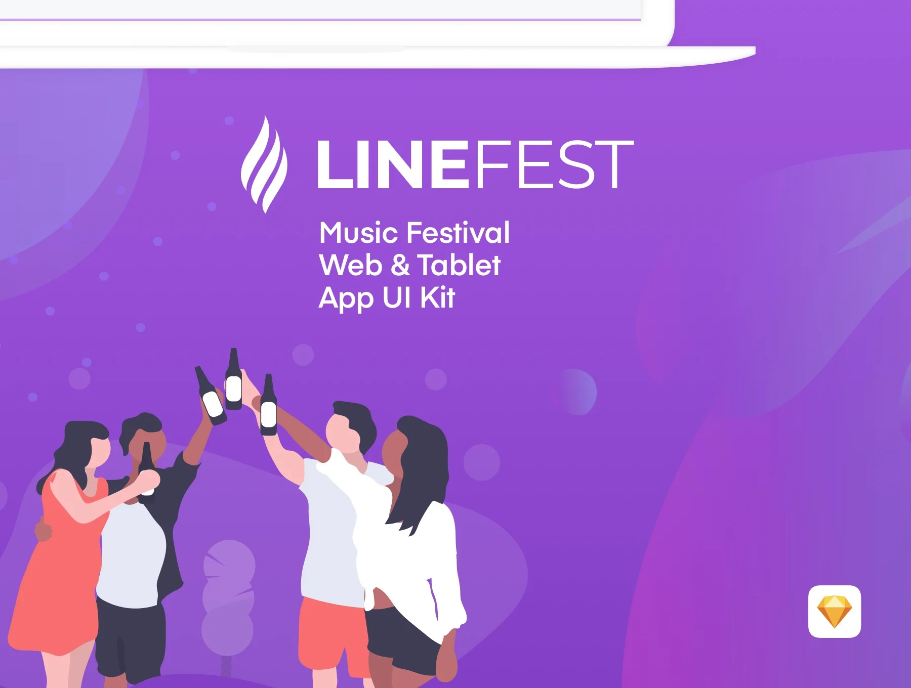 LineFest - Music Festival Web & Tablet App UI Kit 5