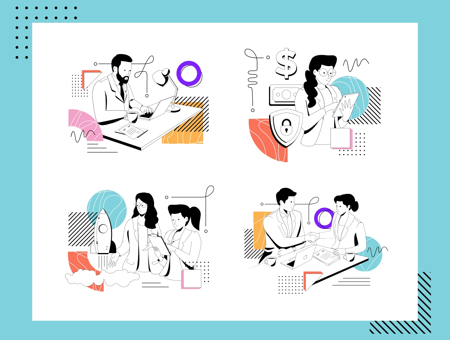 Liner - Line Style Illustration 6
