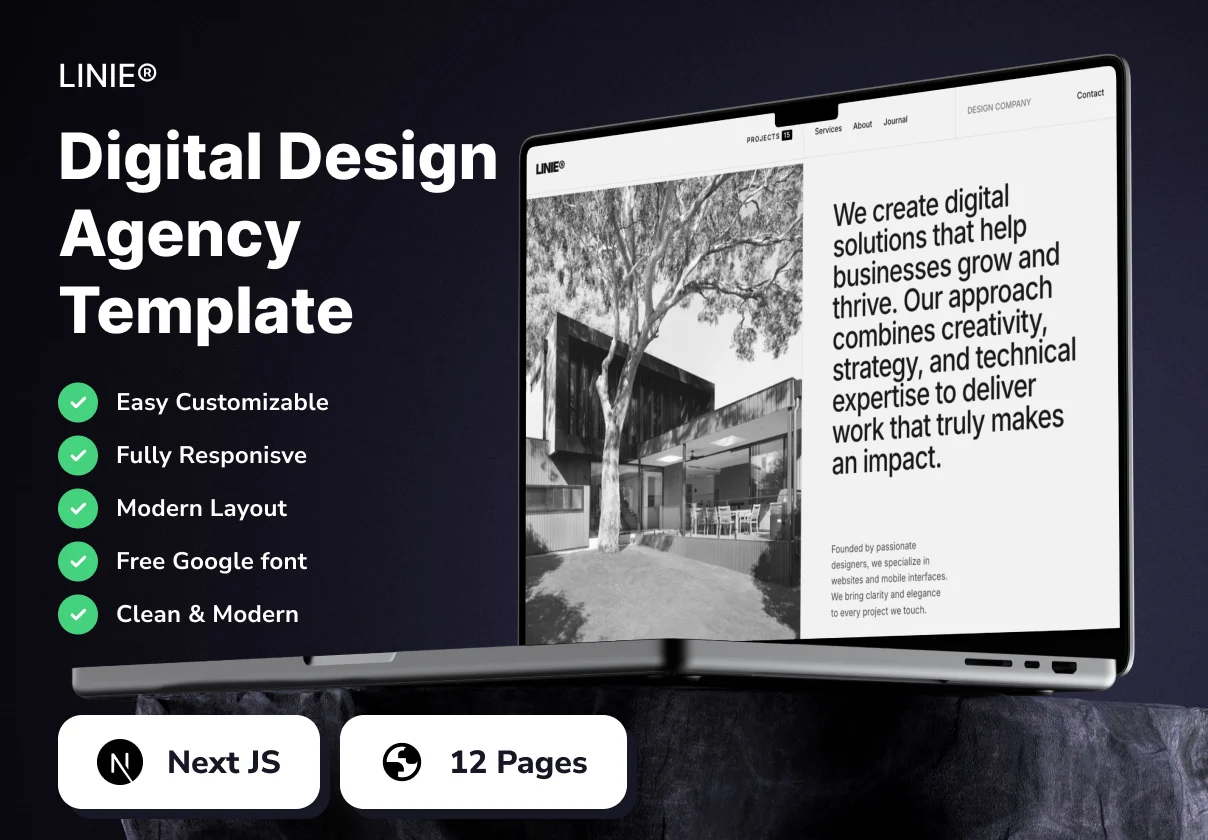 LINIE - Digital Design Agency Template