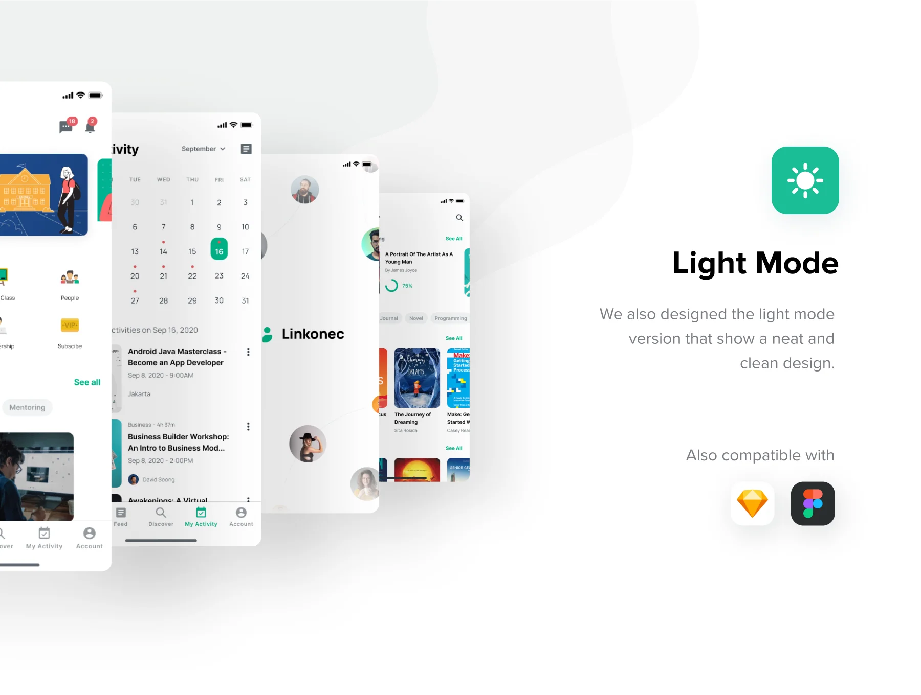 Linkonec Student Social Network & Online Class Mobile App