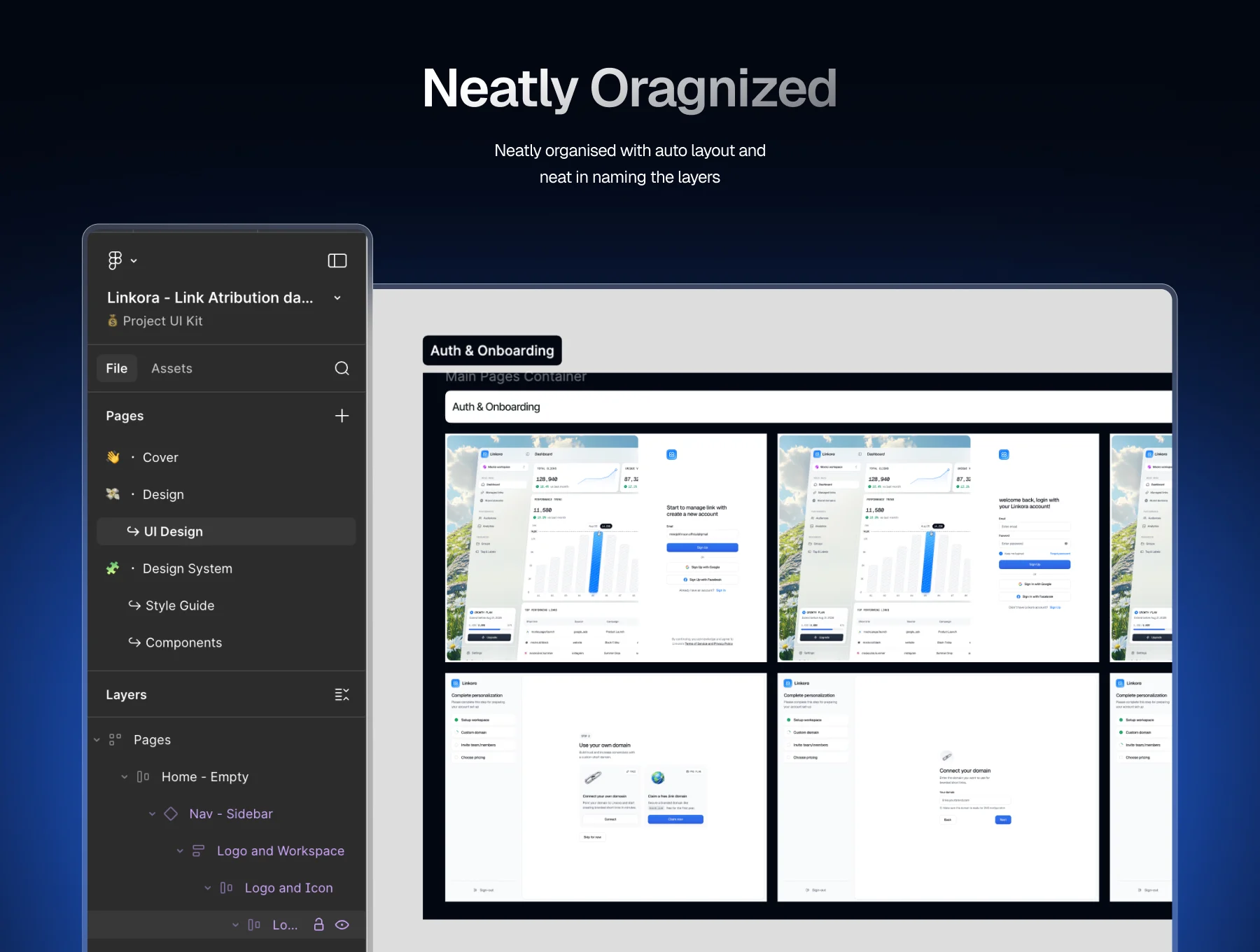 Linkora - Link Tracker Dashboard UI Kit 4