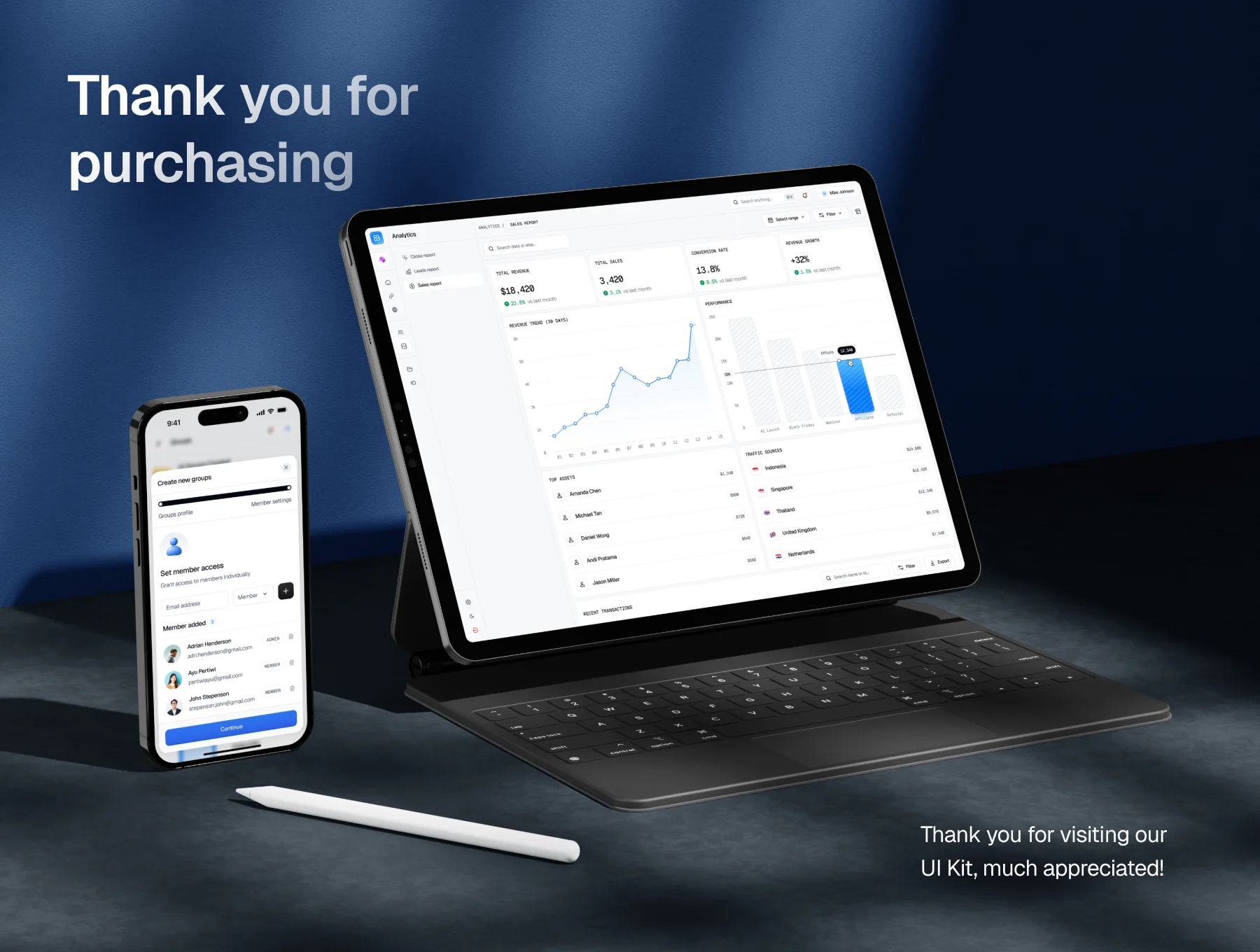 Linkora - Link Tracker Dashboard UI Kit 8