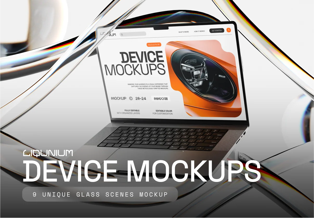 Liqunium - Device Mockups