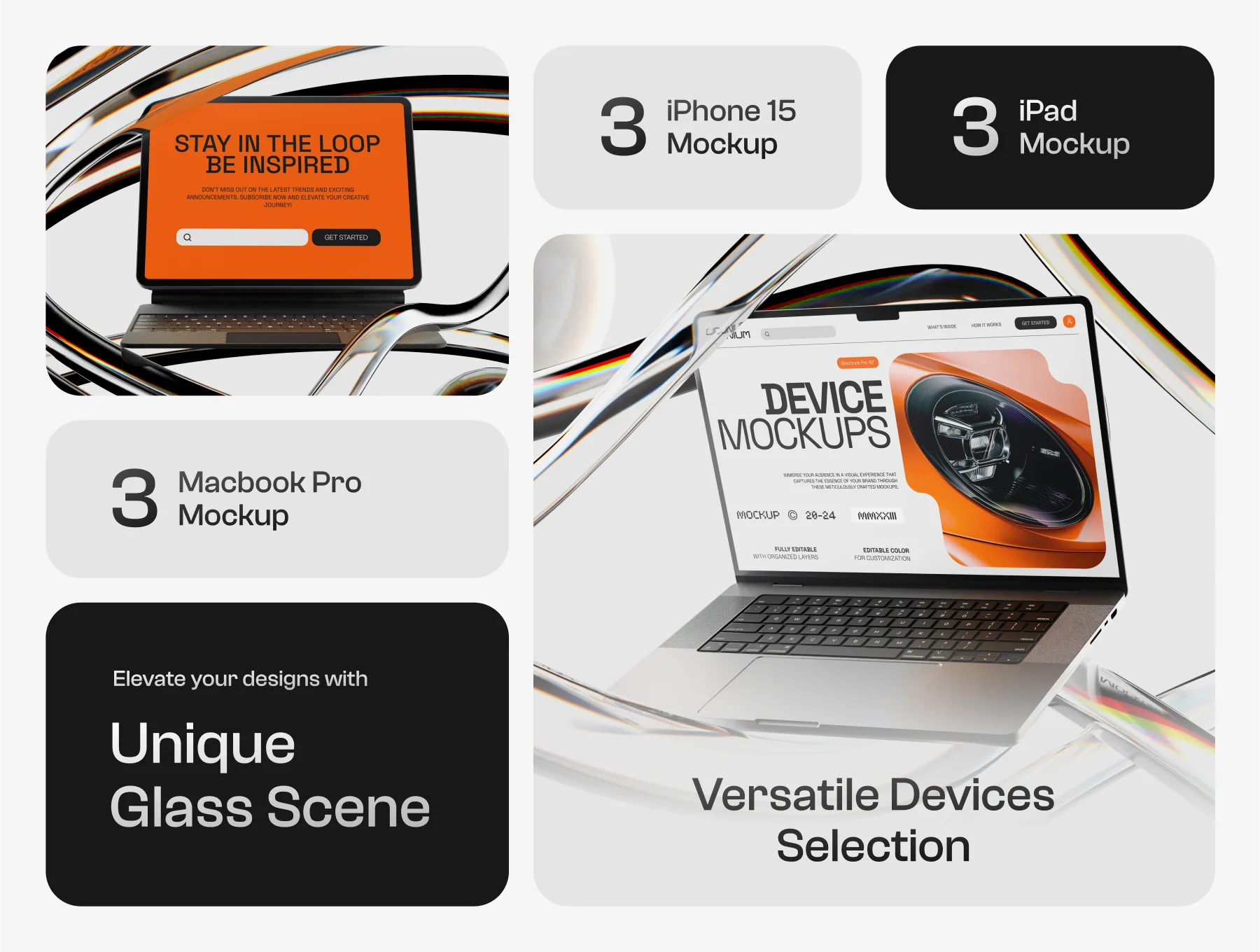 Liqunium - Device Mockups