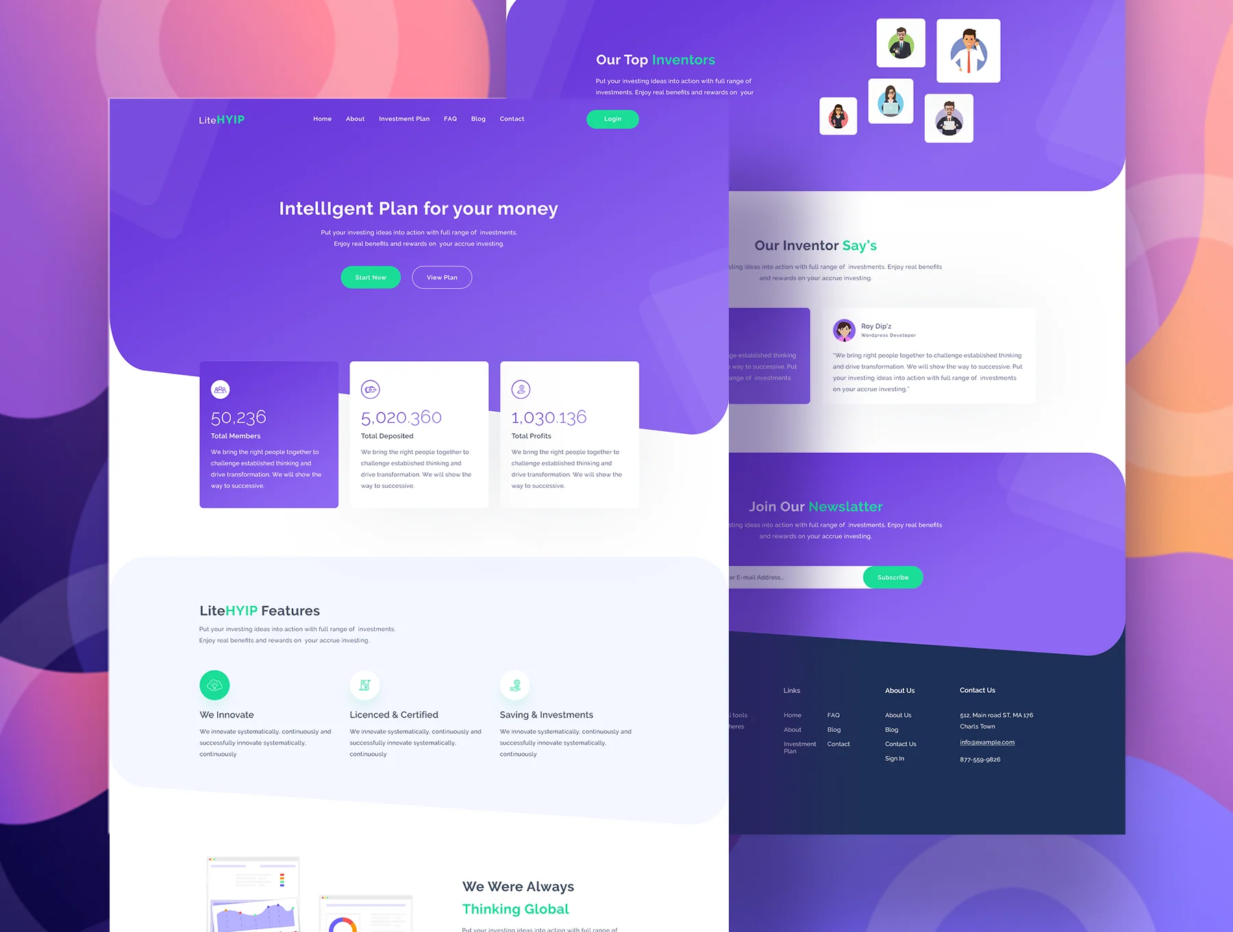 LiteHYIP – HYIP Investment Website PSD Template