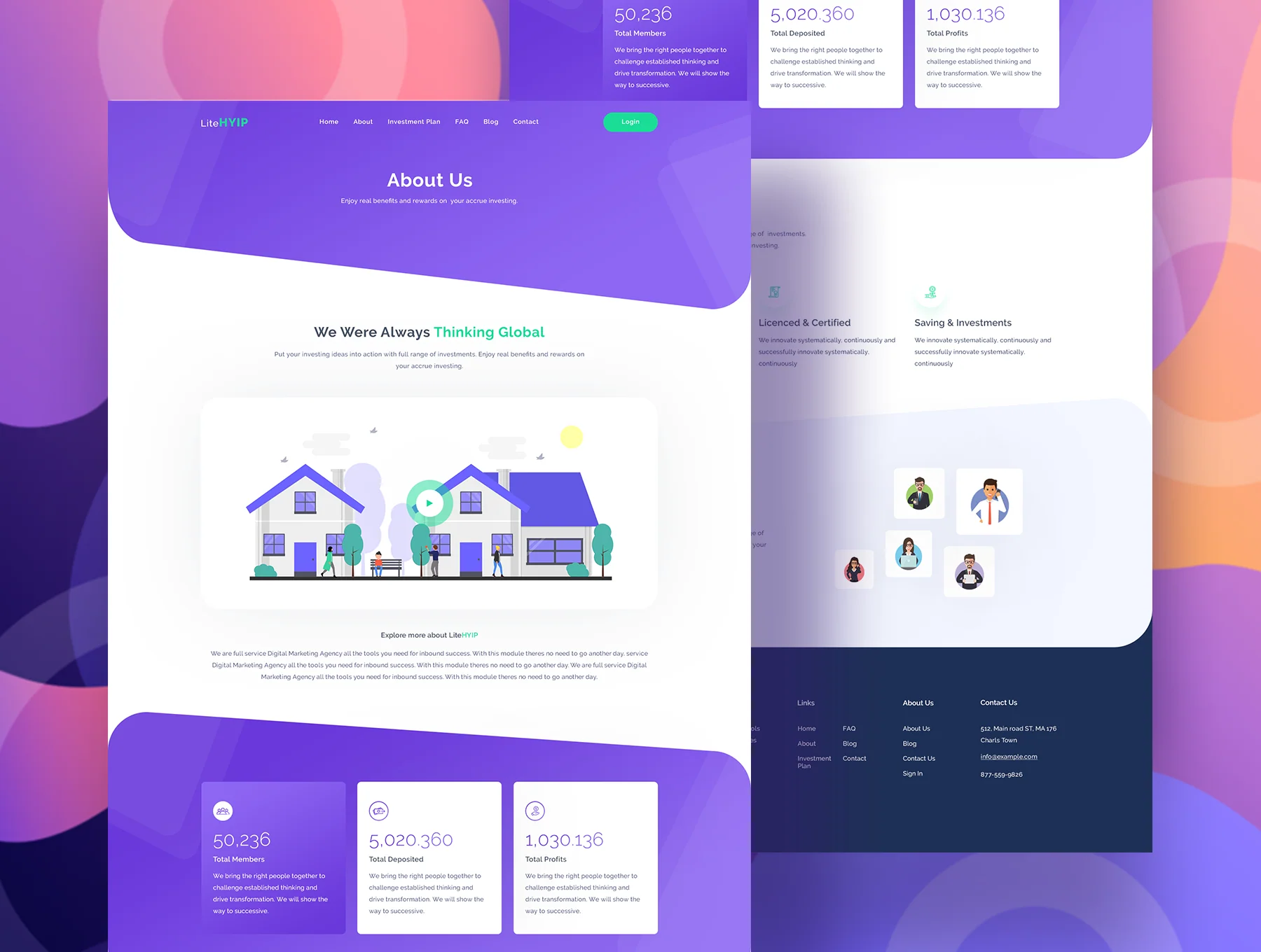 LiteHYIP – HYIP Investment Website PSD Template 2