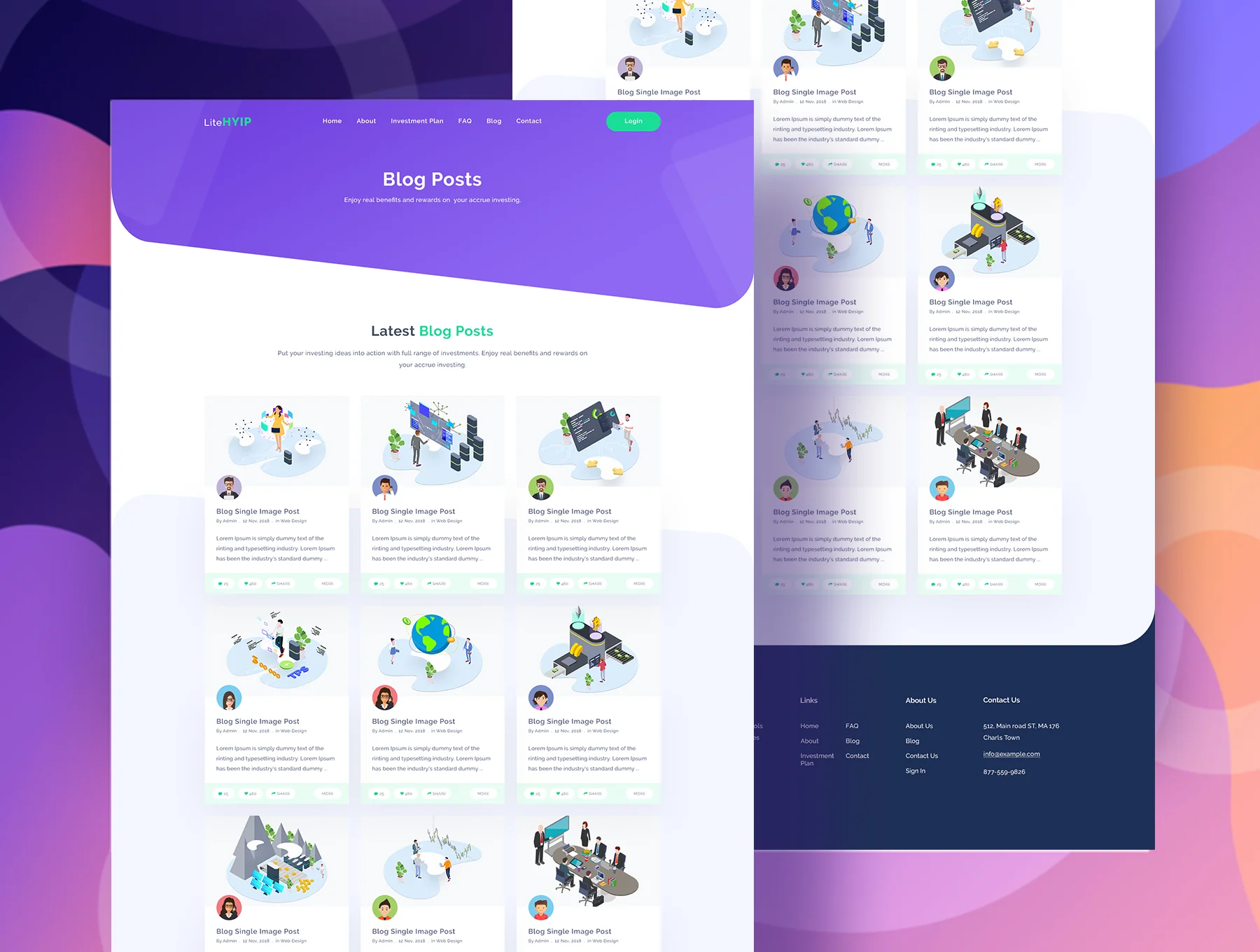 LiteHYIP – HYIP Investment Website PSD Template 4