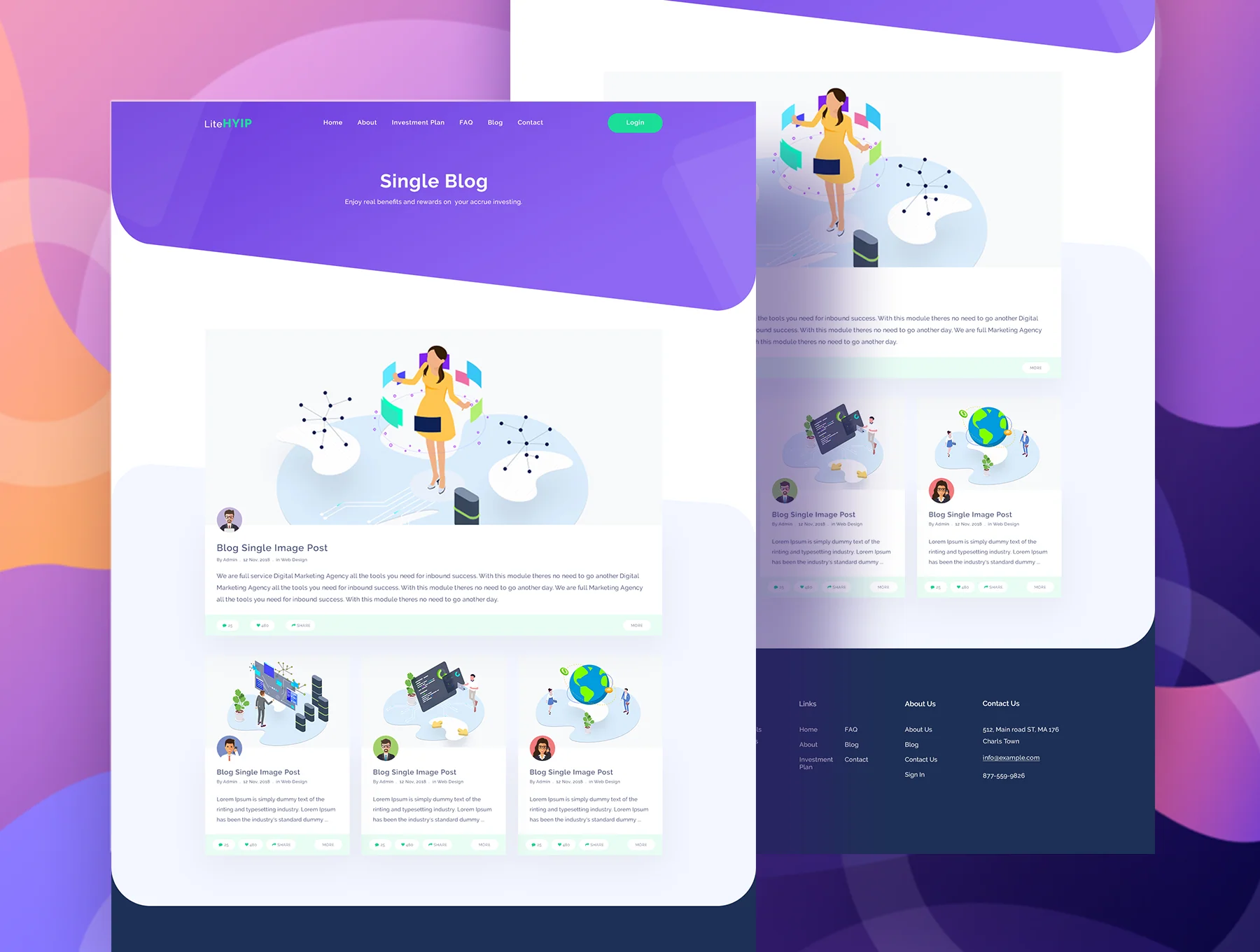 LiteHYIP – HYIP Investment Website PSD Template 5