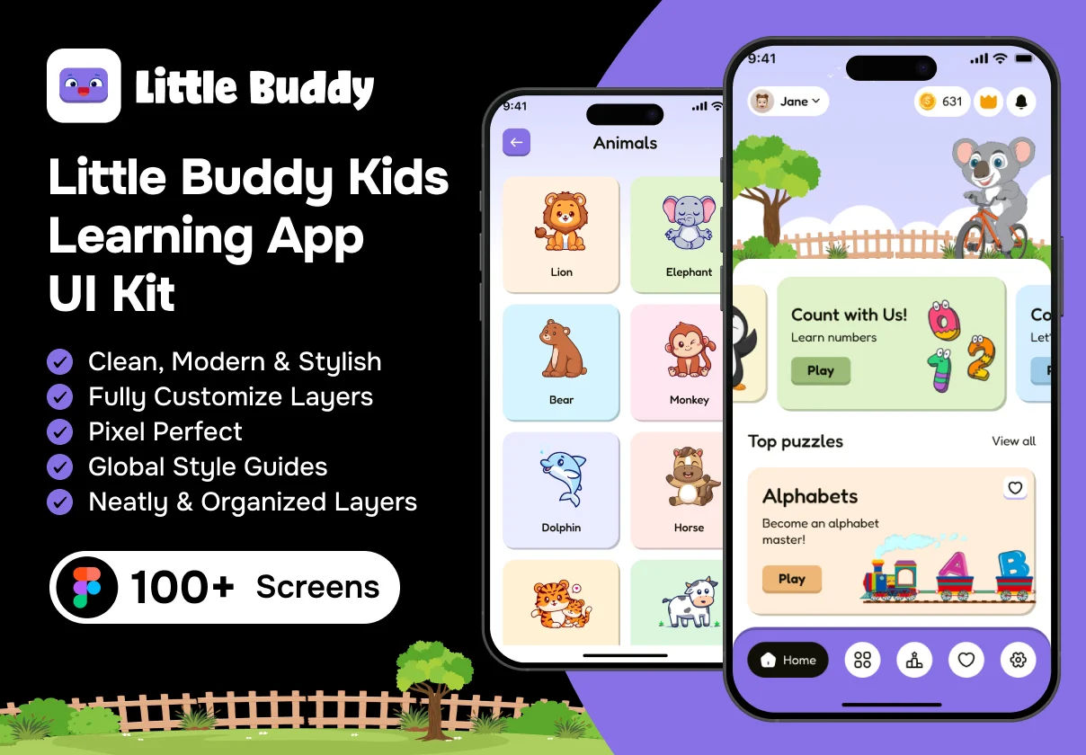 Little Buddy - Kids Learning App UI Kit