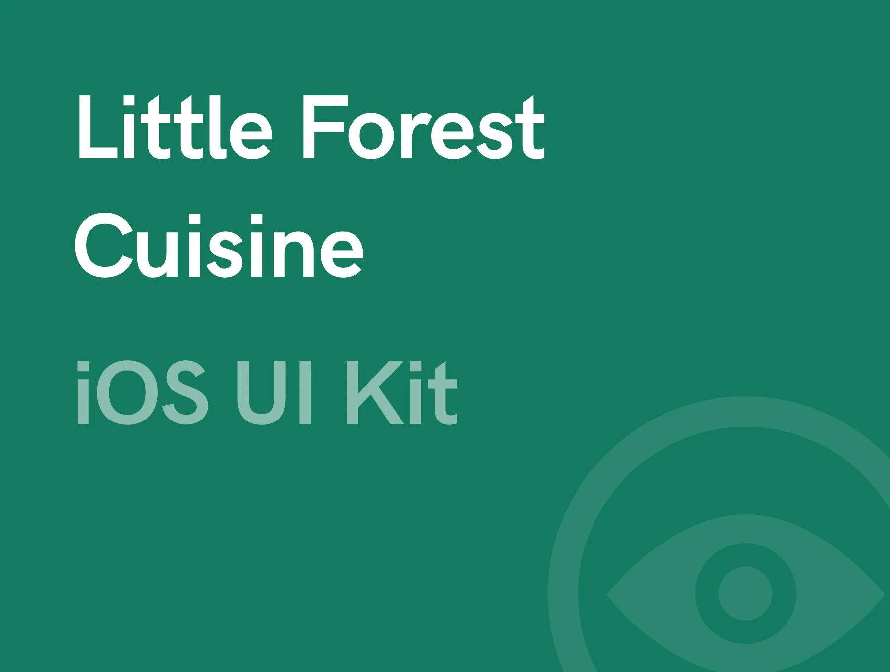 Little Forest Cuisine UI KIT