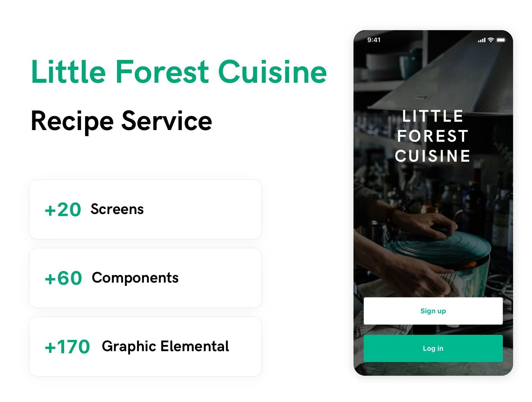 Little Forest Cuisine UI KIT 2
