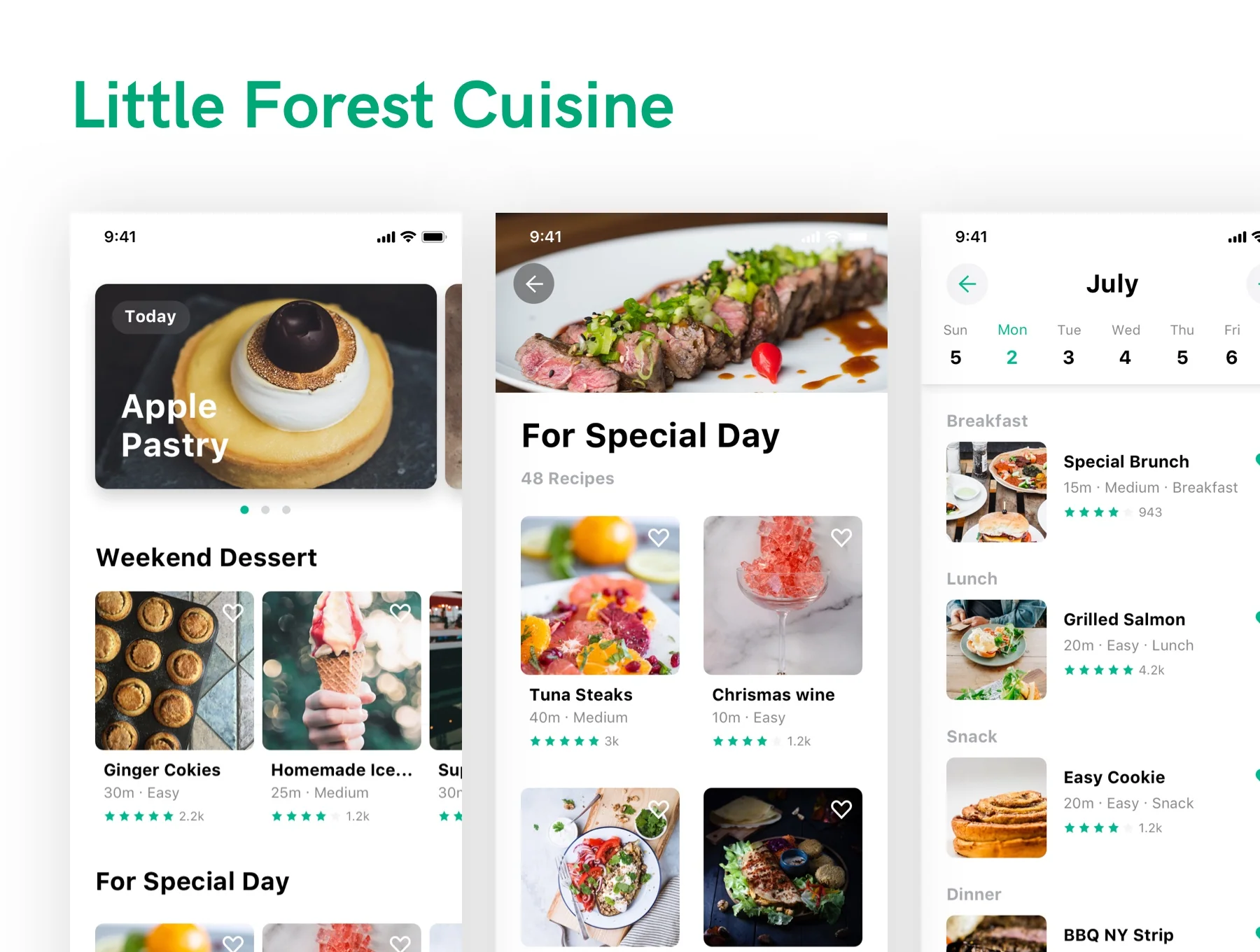 Little Forest Cuisine UI KIT 4