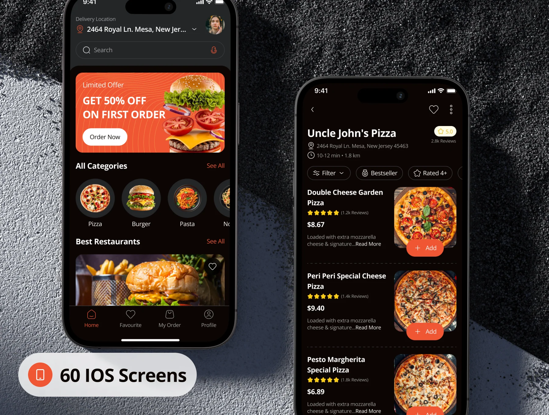 Liupo - Food Delivery App UI Kit 9