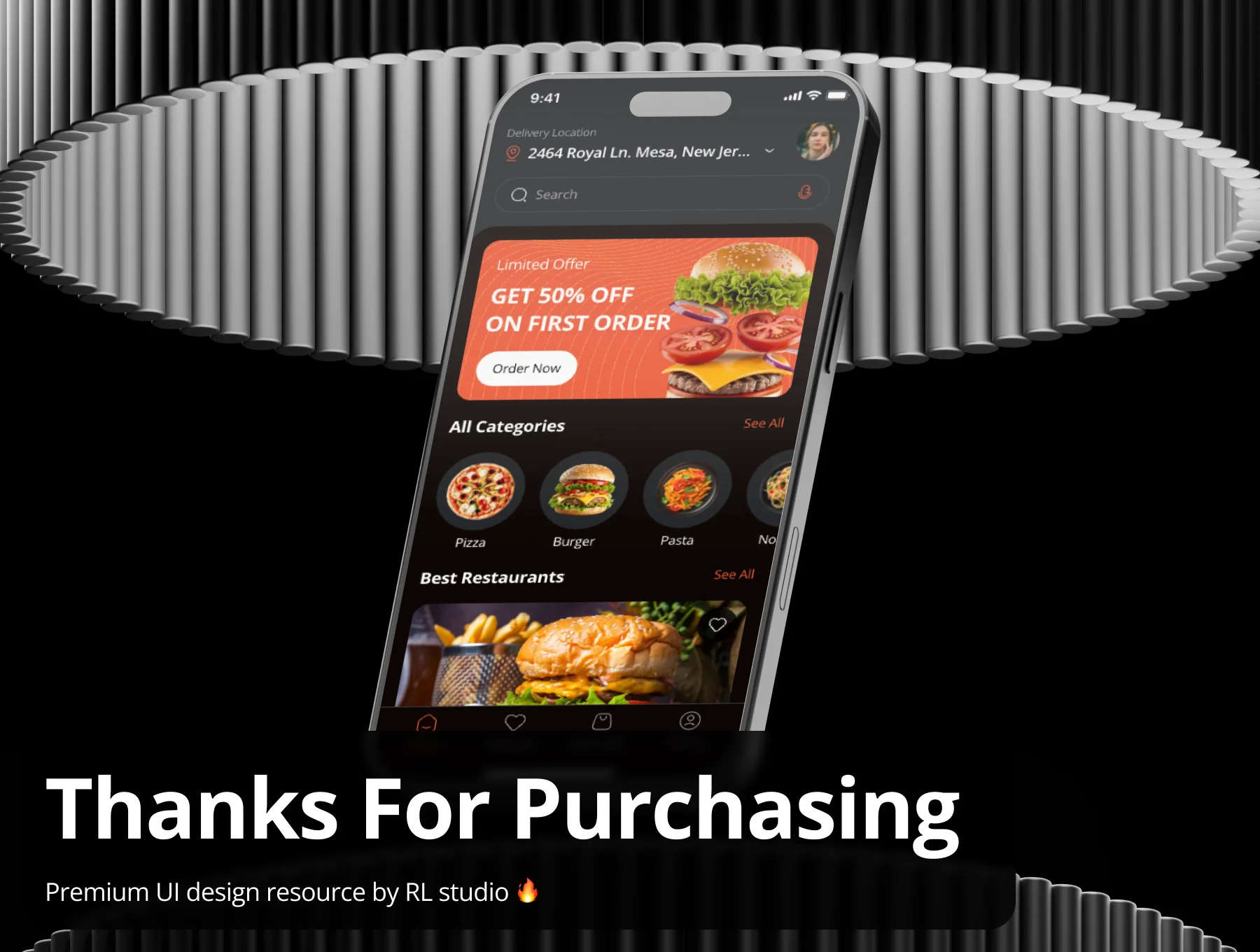 Liupo - Food Delivery App UI Kit 10