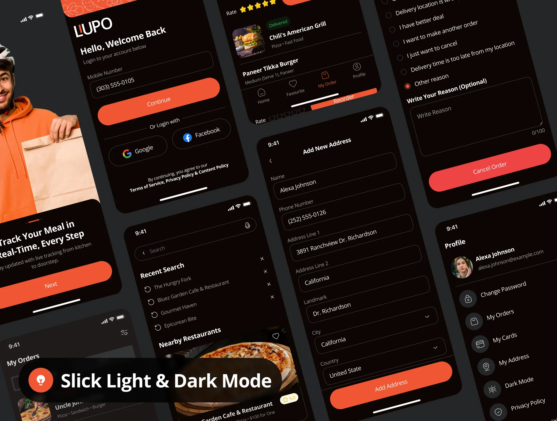 Liupo - Food Delivery App UI Kit 6