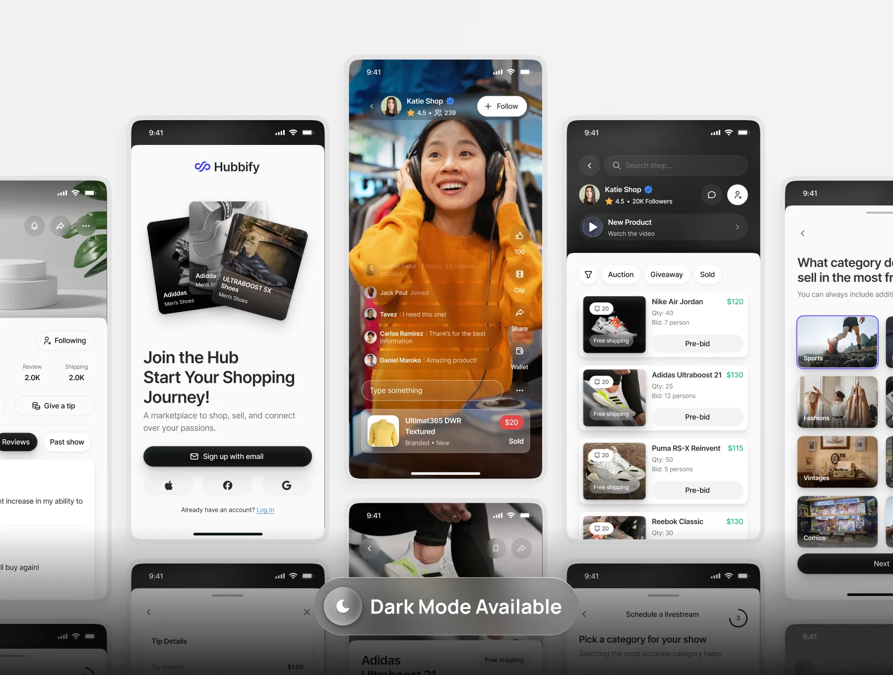 Shopping Marketplace Mobile App UI Kit - Hubbify 6