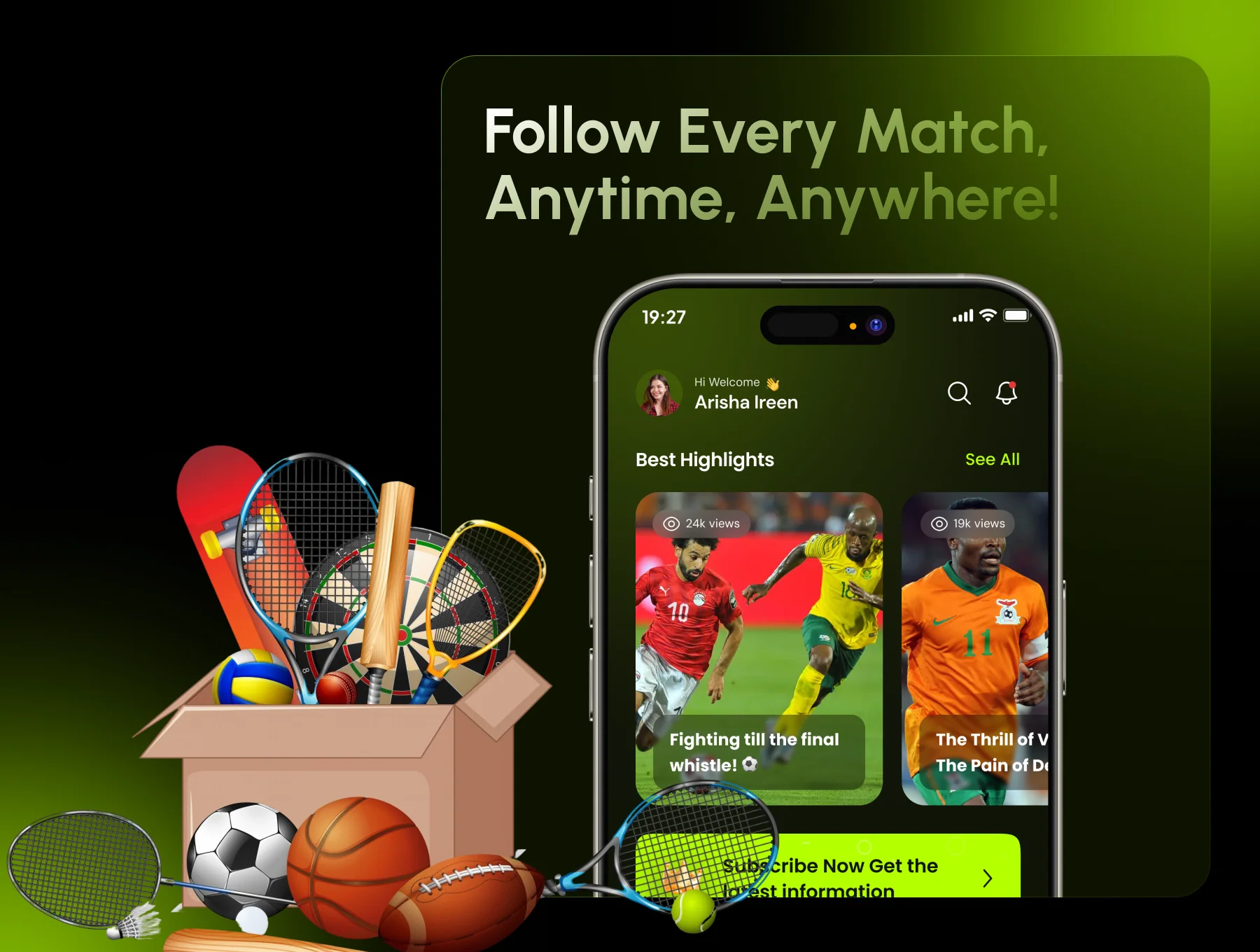 LiveArena - Live Score & News Sport Apps UI Kits 4