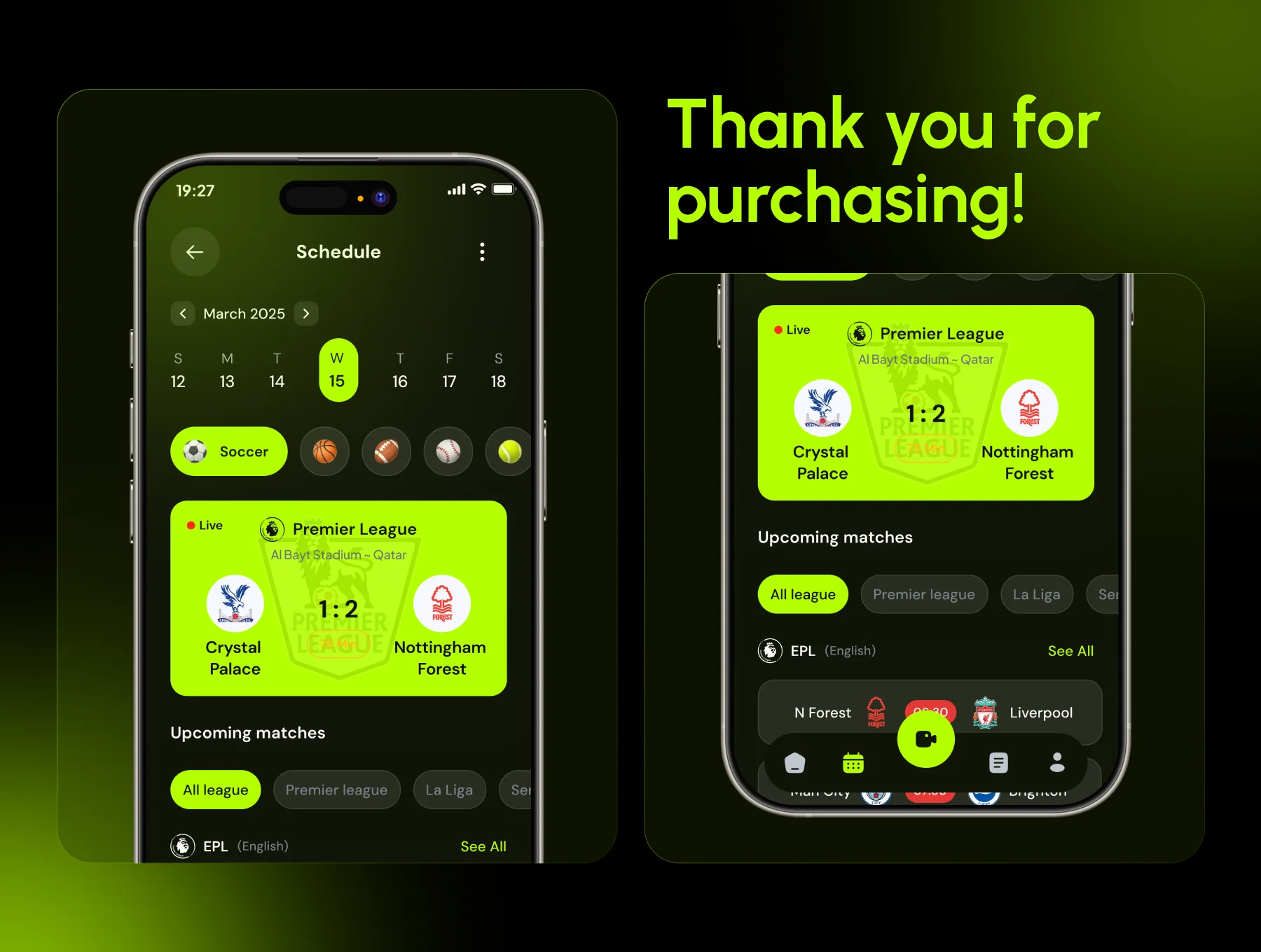 LiveArena - Live Score & News Sport Apps UI Kits 6