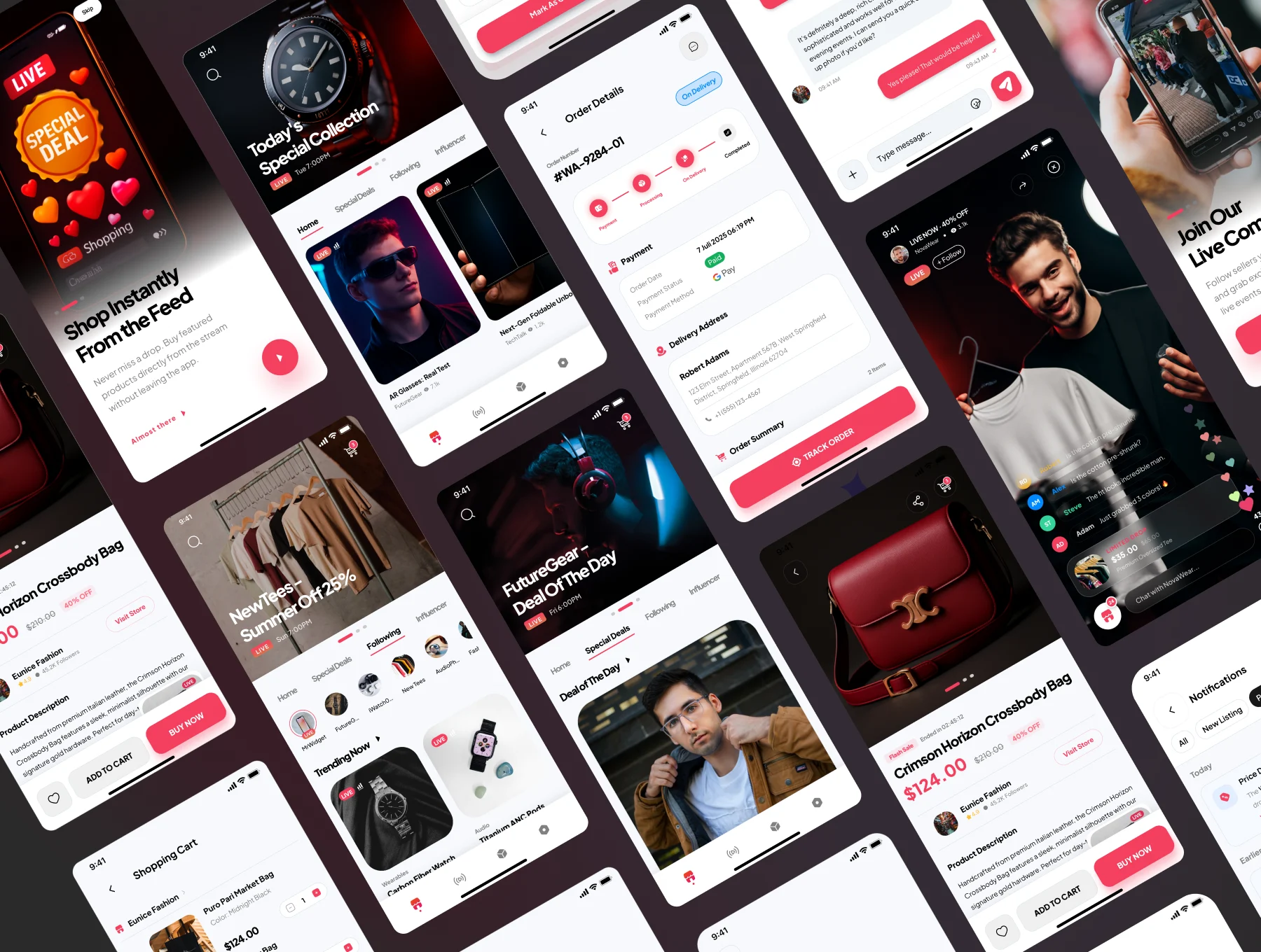 LiveHub - Live E-Commerce - Mobile App UI Kit 2
