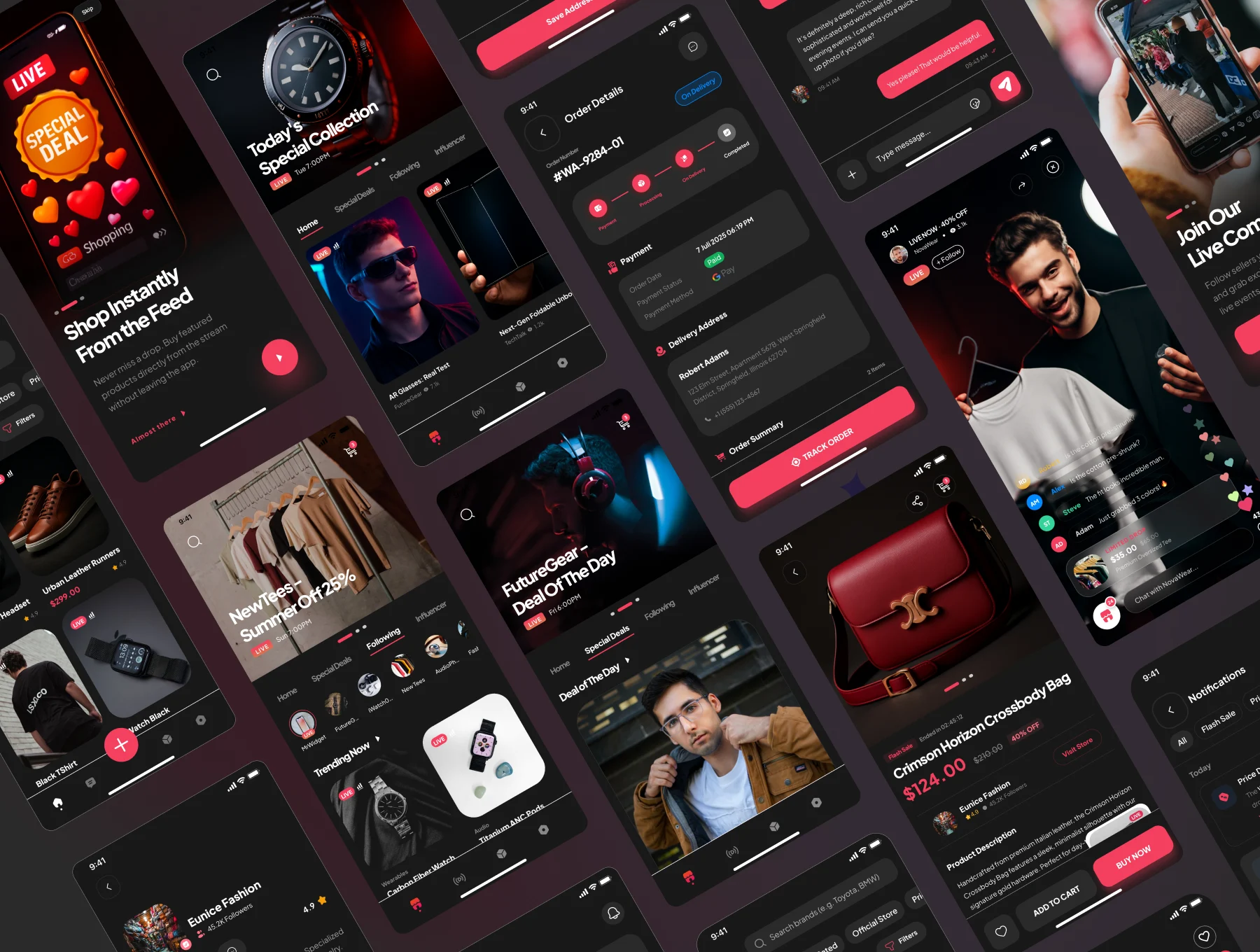 LiveHub - Live E-Commerce - Mobile App UI Kit 3