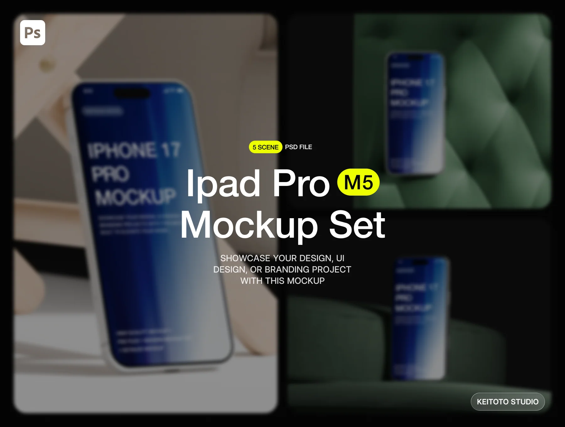 Living Space IPhone 17 Pro Max Mockup Set