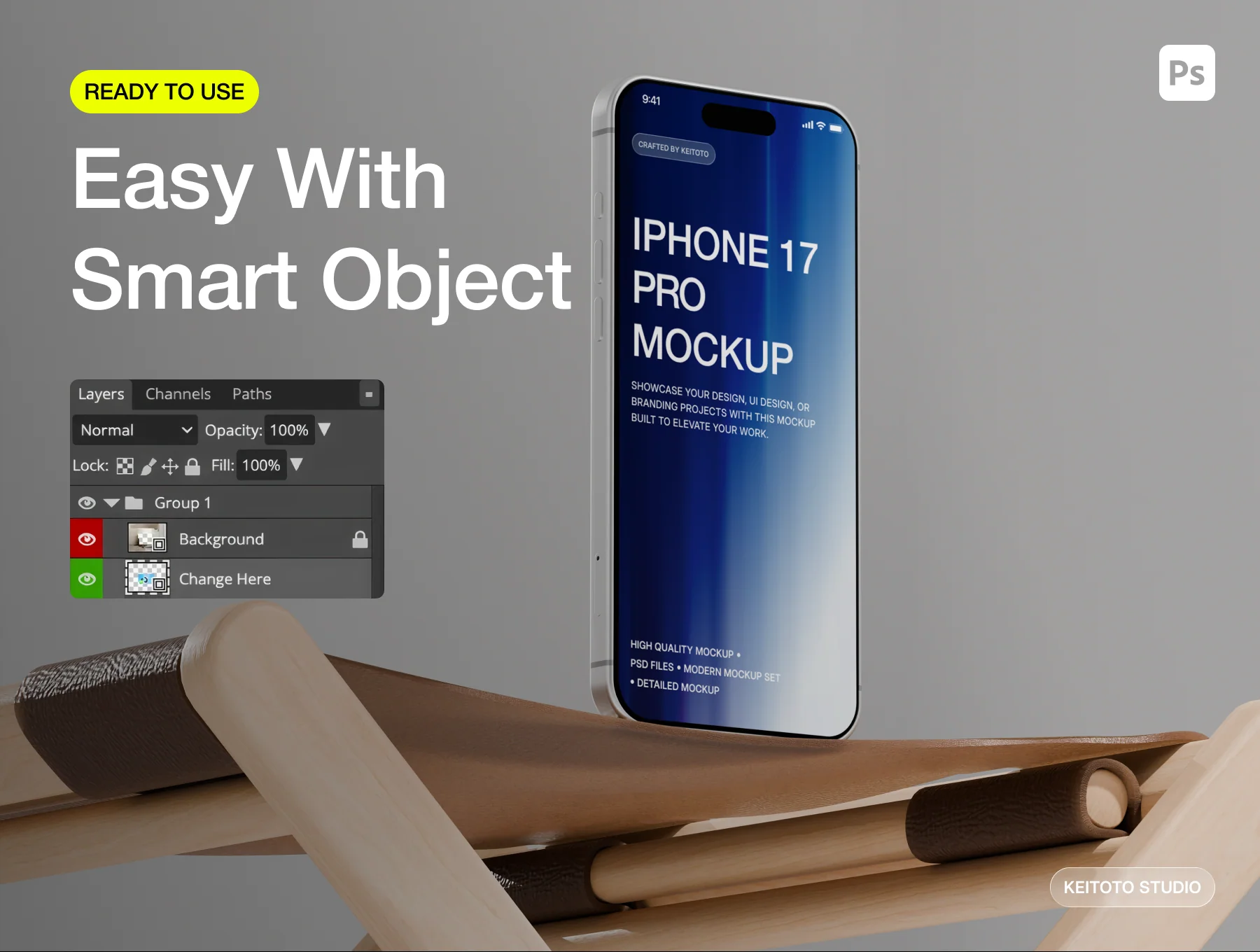 Living Space IPhone 17 Pro Max Mockup Set 3