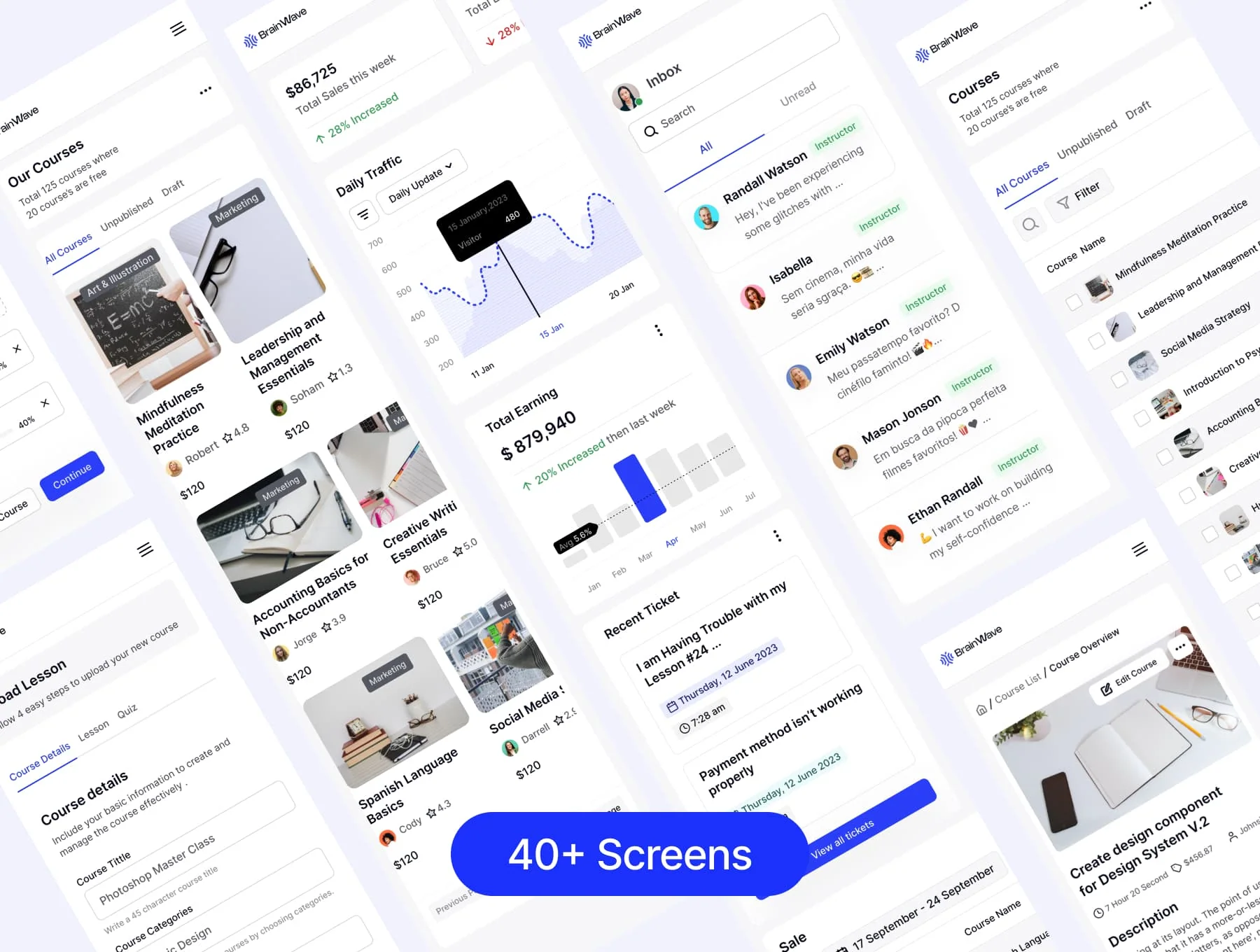 LMS Admin Dashboard UI Kit 2