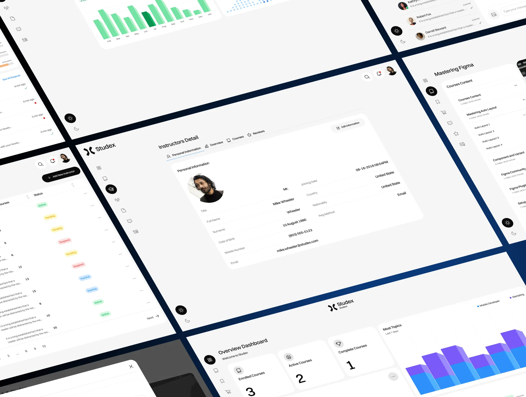 LMS EdTech Learning Dashboard UI Kit 7