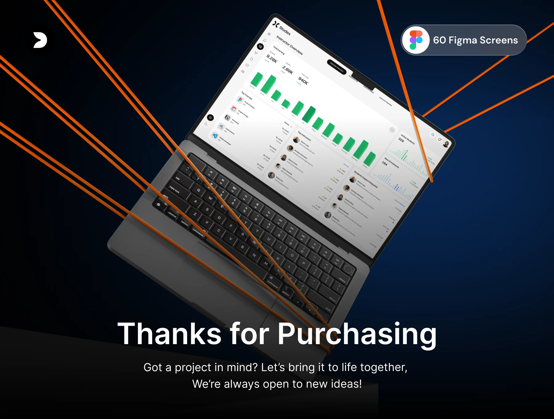 LMS EdTech Learning Dashboard UI Kit 8