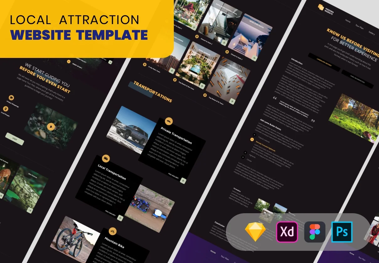 Local Attraction Web Template