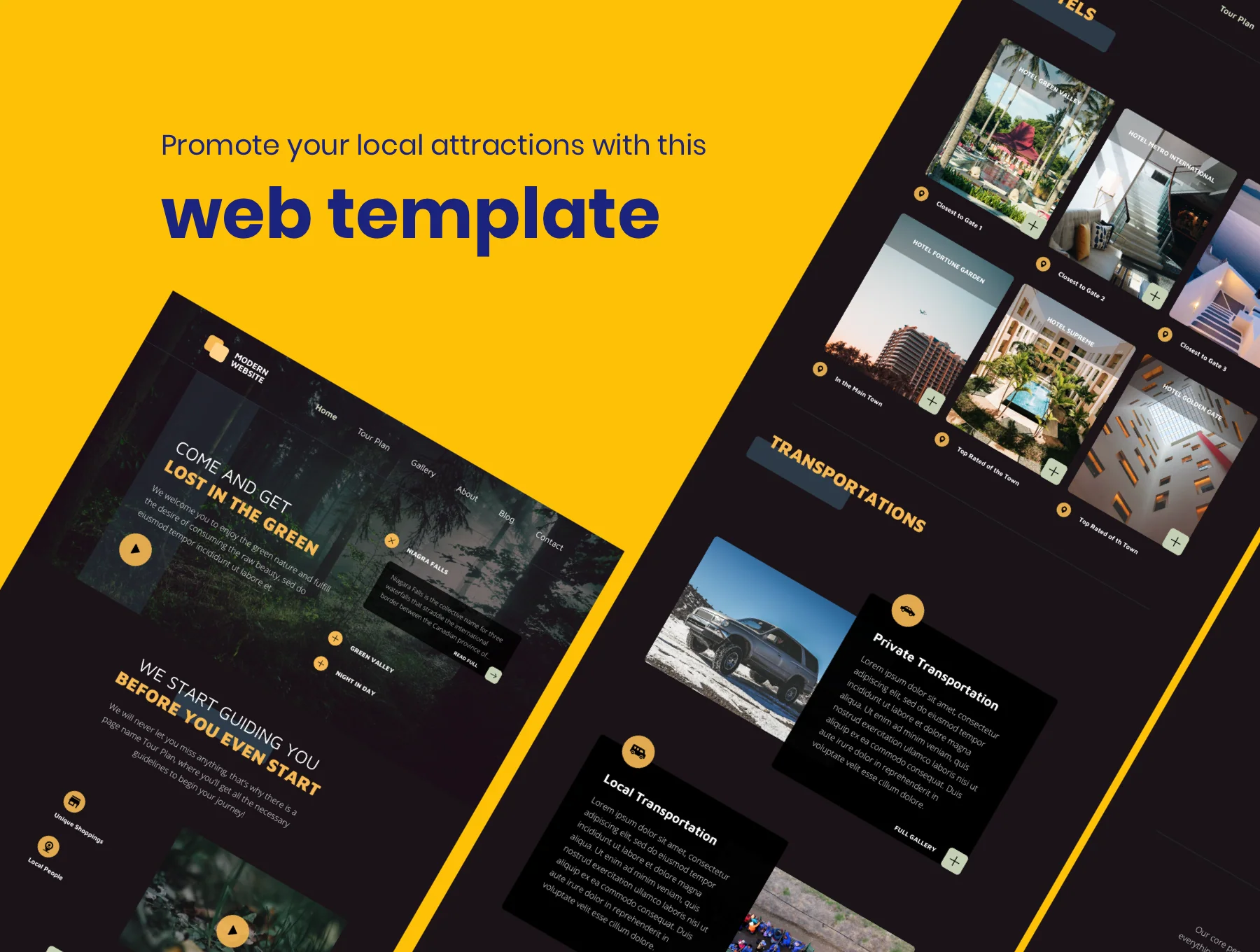 Local Attraction Web Template