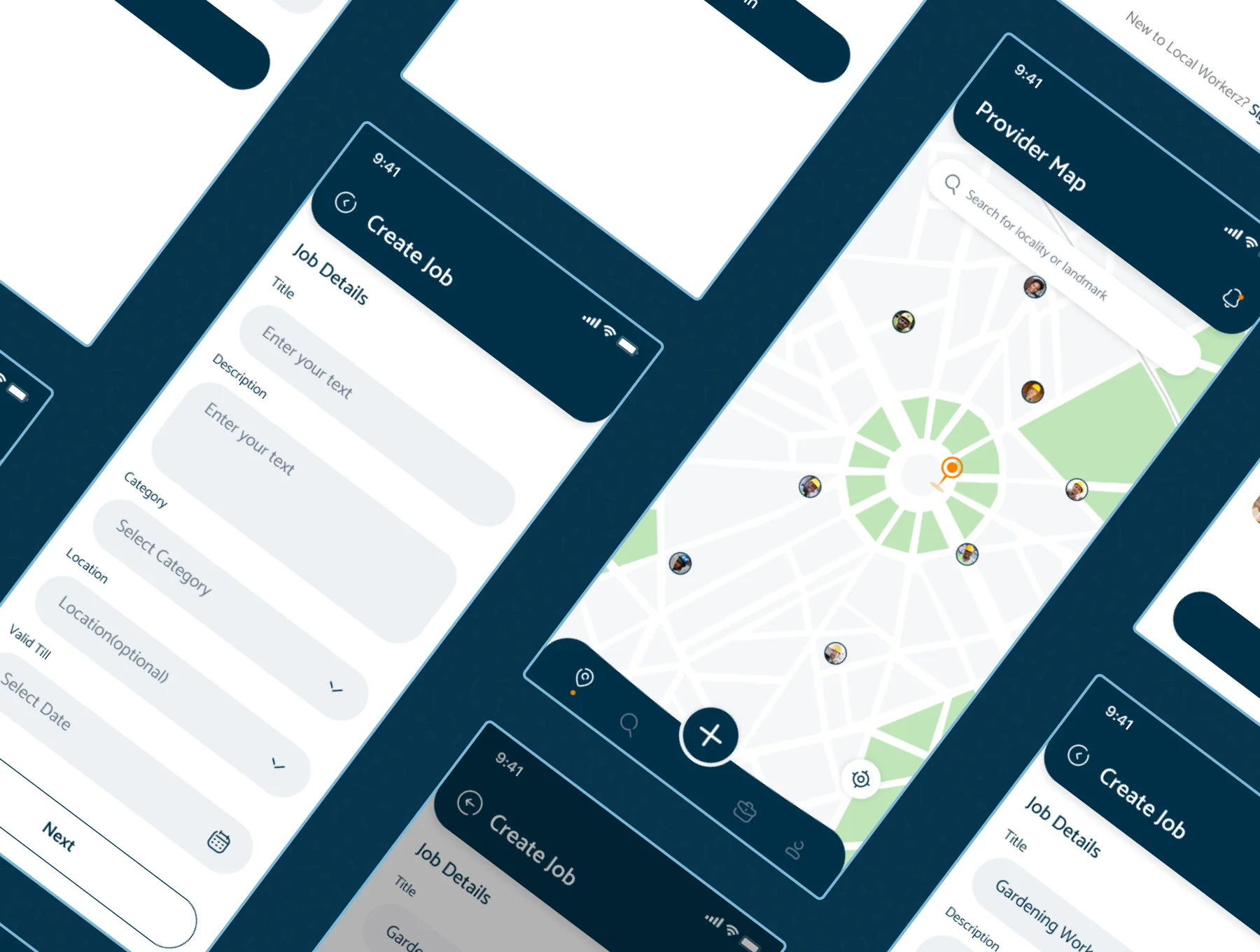 Local Workerz - Job Portal App UI Kit Template 6