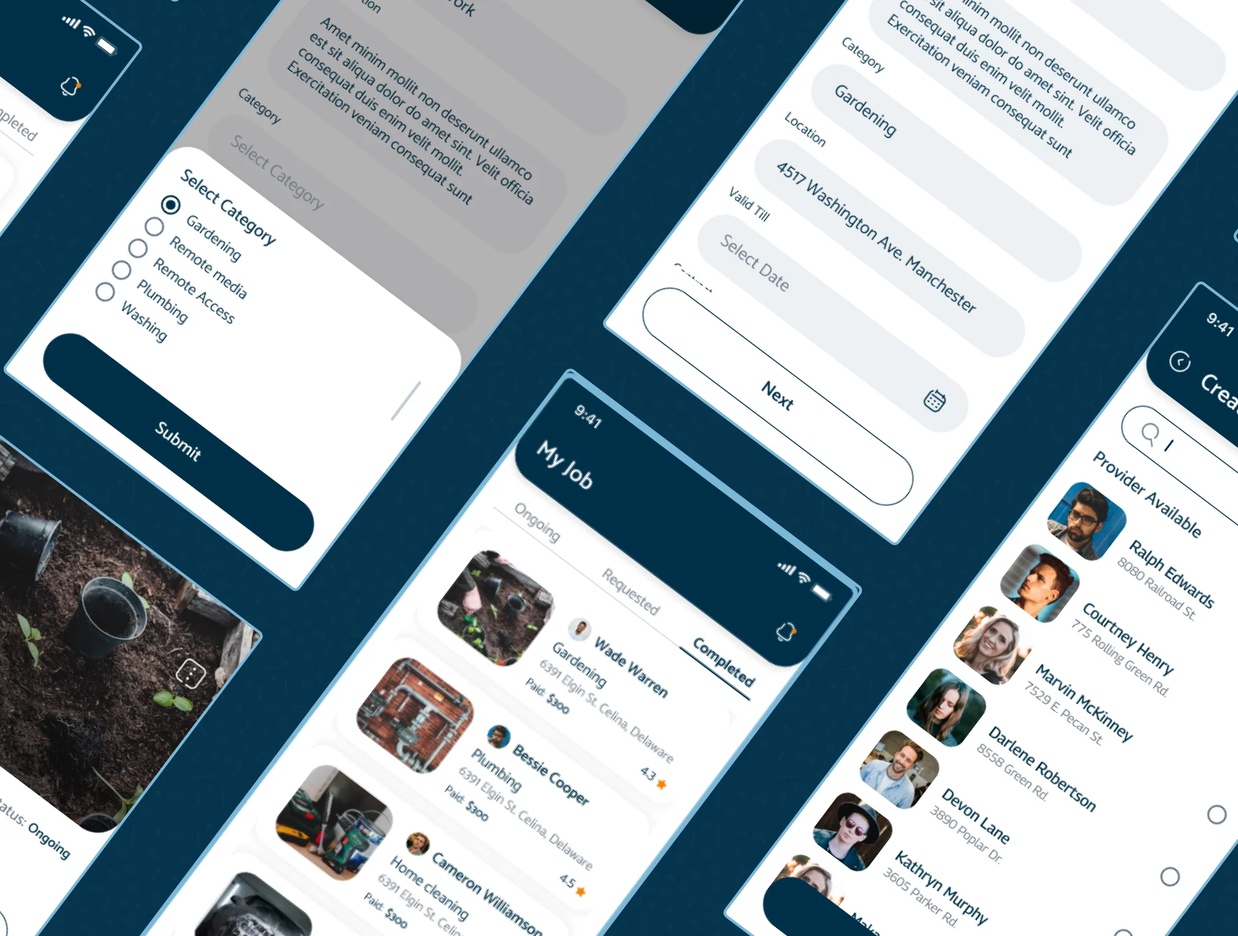 Local Workerz - Job Portal App UI Kit Template 8