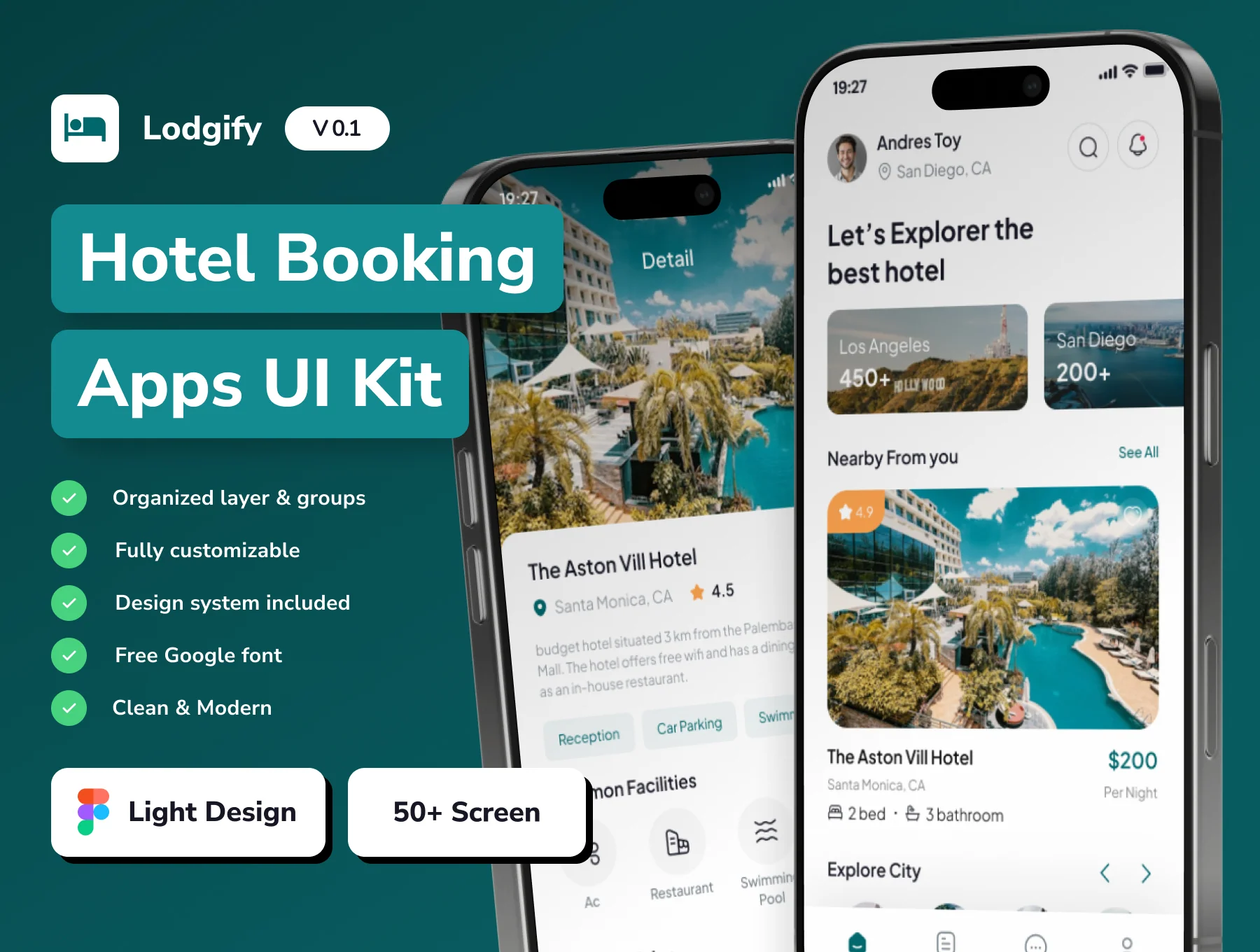 Lodgify - Hotel Booking Mobile App UI Kit