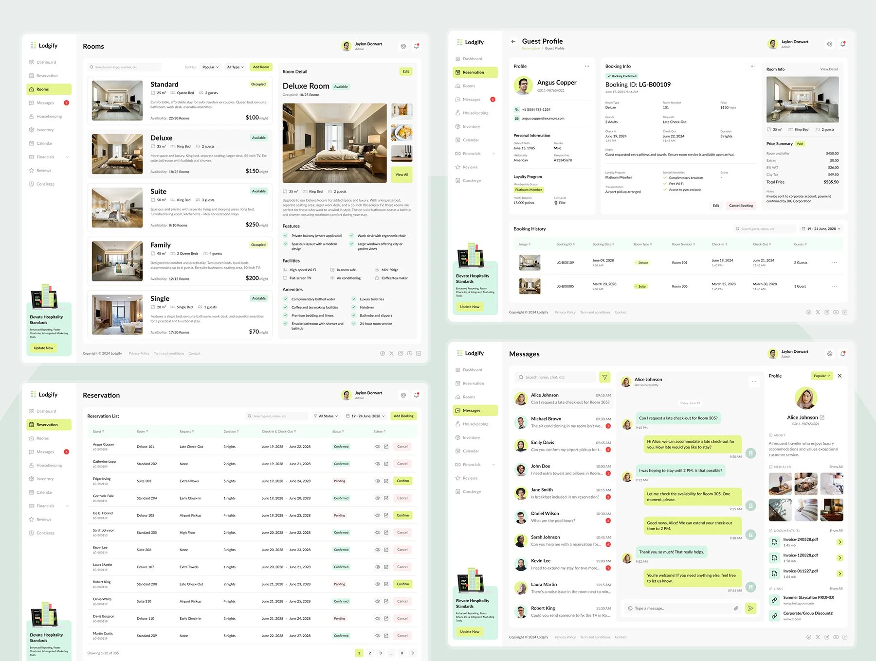 Lodgify - Hotel Management Dashboard 3