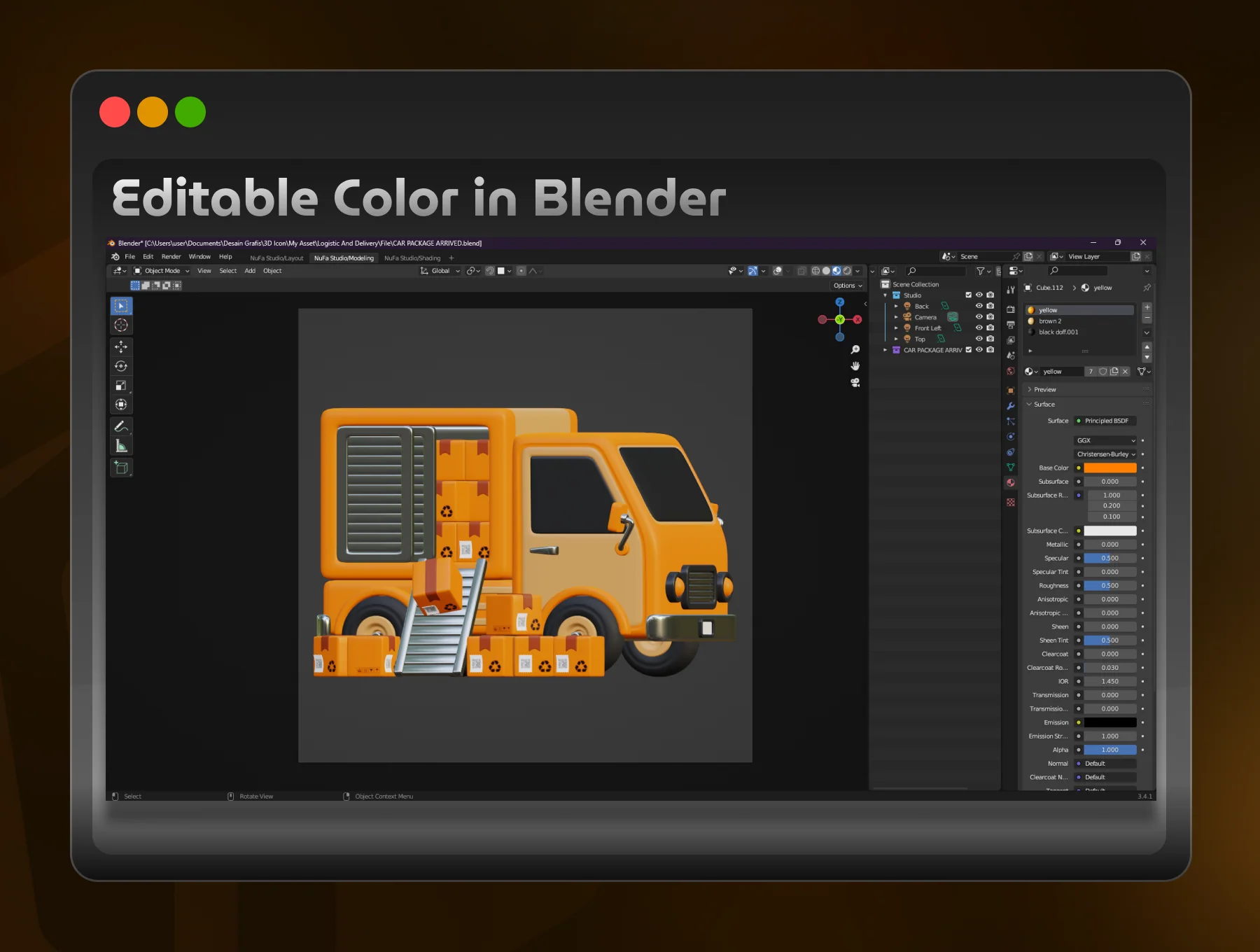 Logistic & Delivery 3D Icon Set 6