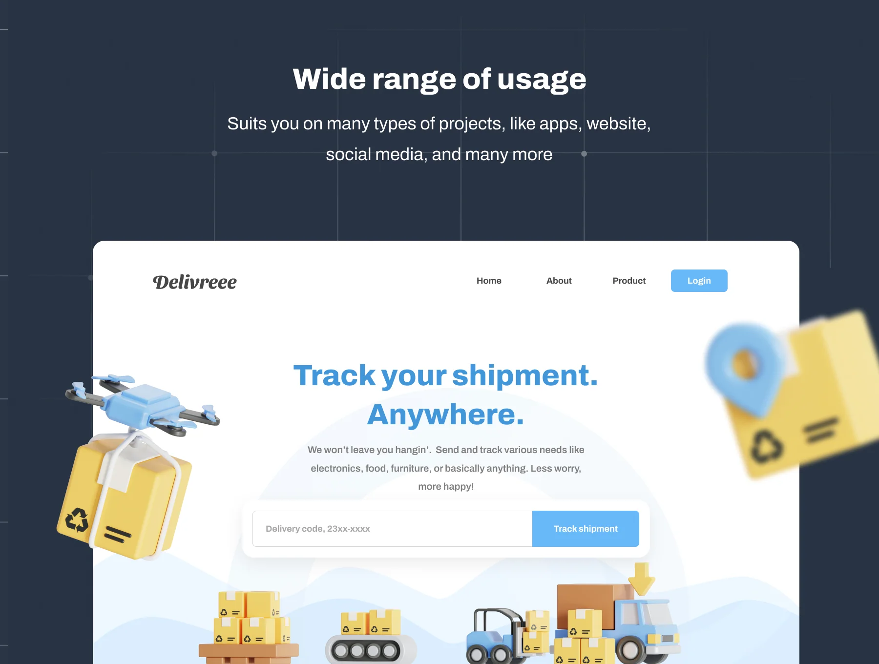 Logistics 3D Icon Pack 3