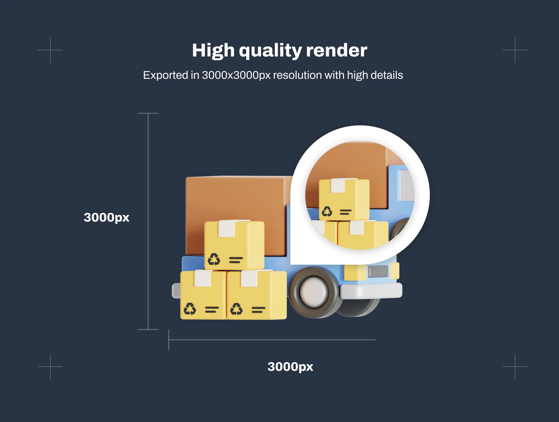 Logistics 3D Icon Pack 4
