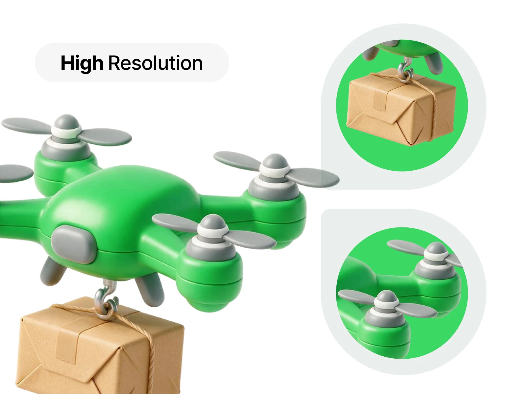 Logistics 3D Icon Set 4