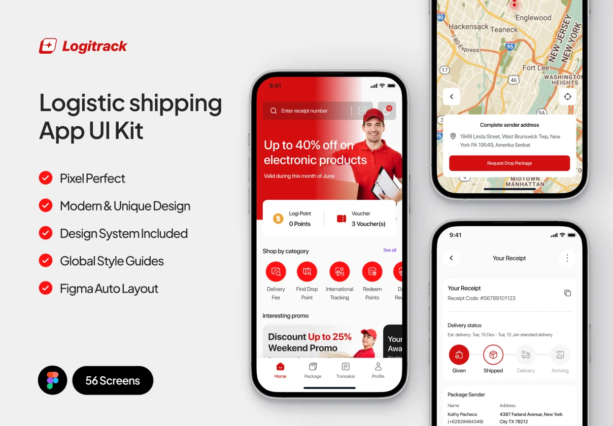 LogiTrack - Logistic shipping App