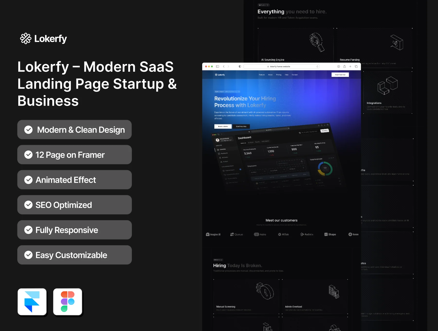 Lokerfy – HRM AI Recruitment Framer Template 2