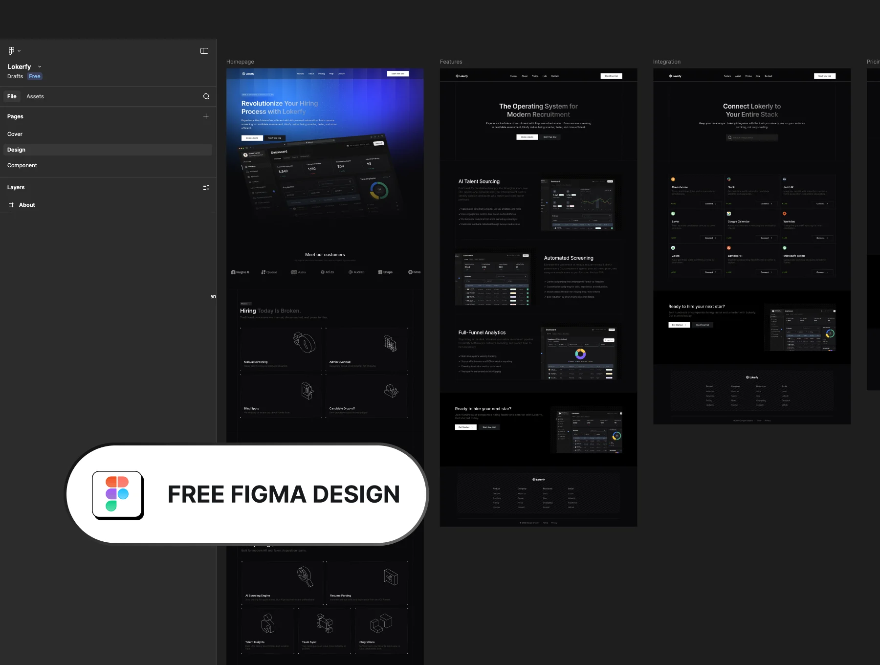Lokerfy – HRM AI Recruitment Framer Template 5