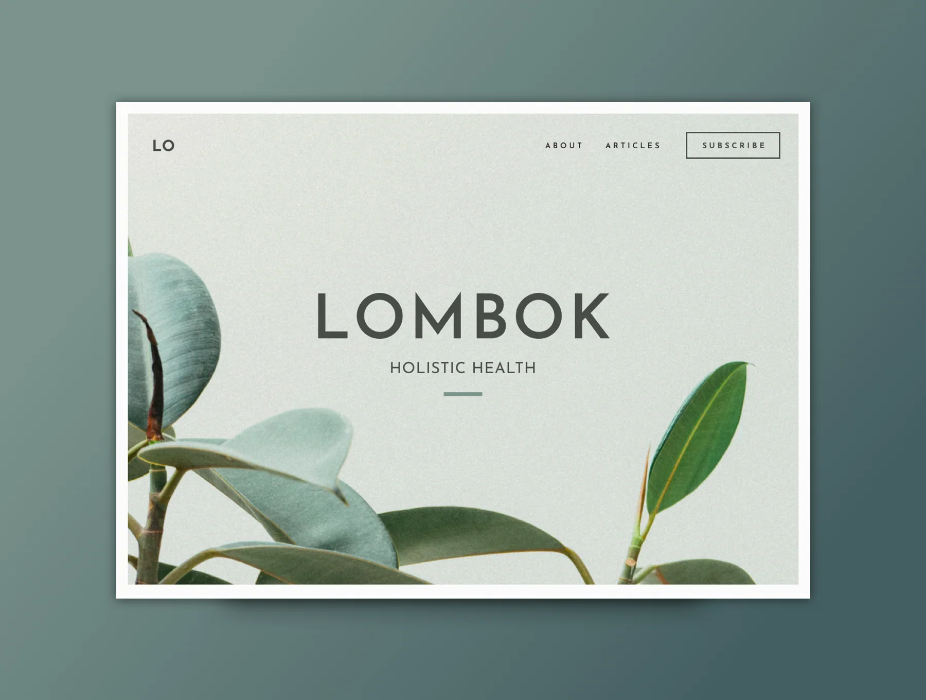 Lombok - Botanical UI Kit 3