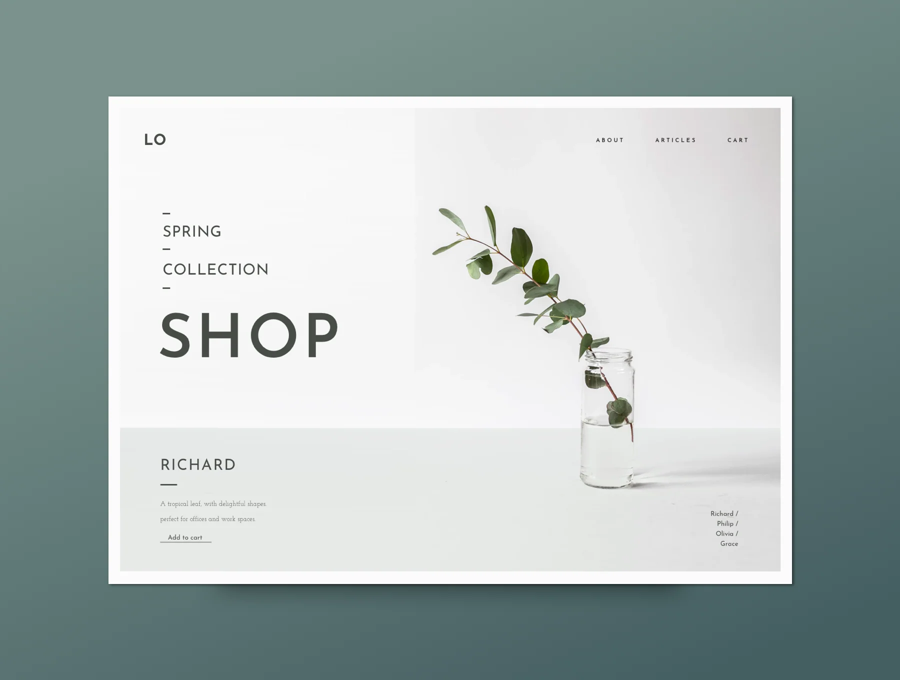 Lombok - Botanical UI Kit 4