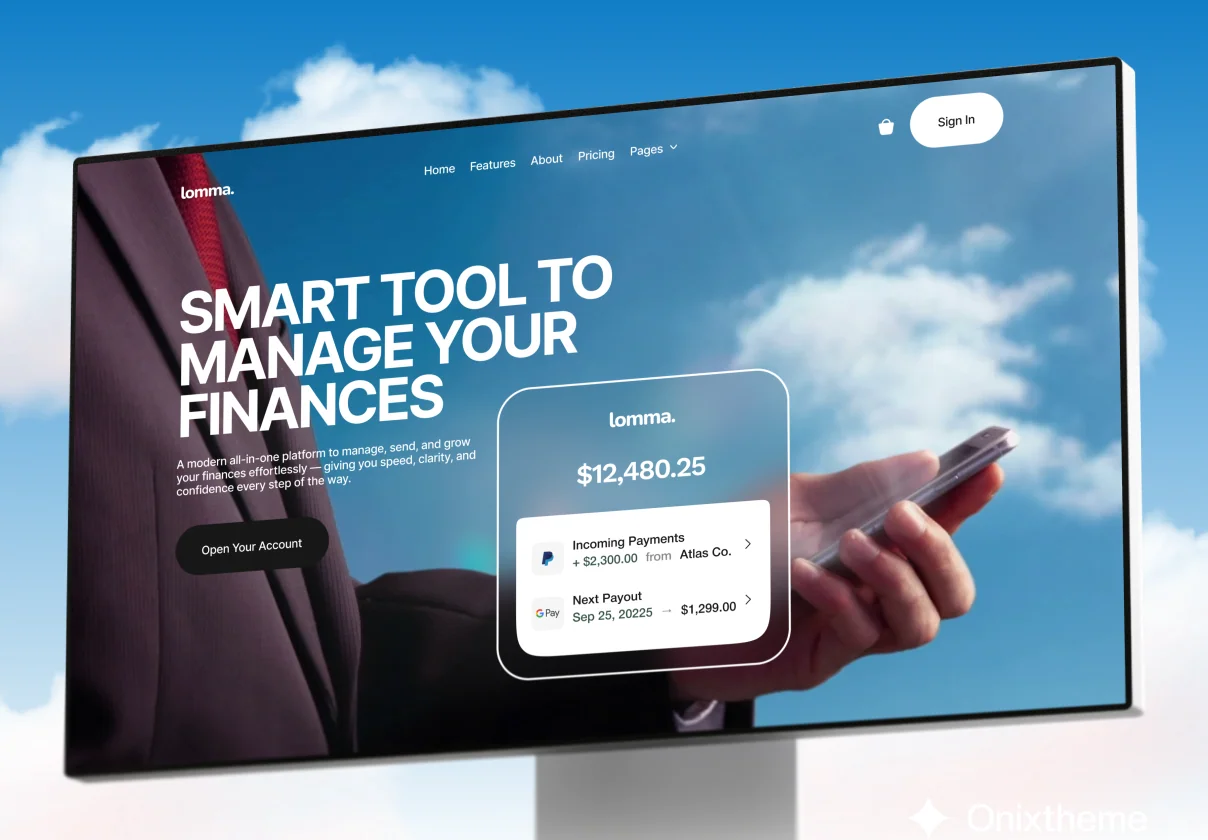 Lomma - Fintech/Payment SAAS Website
