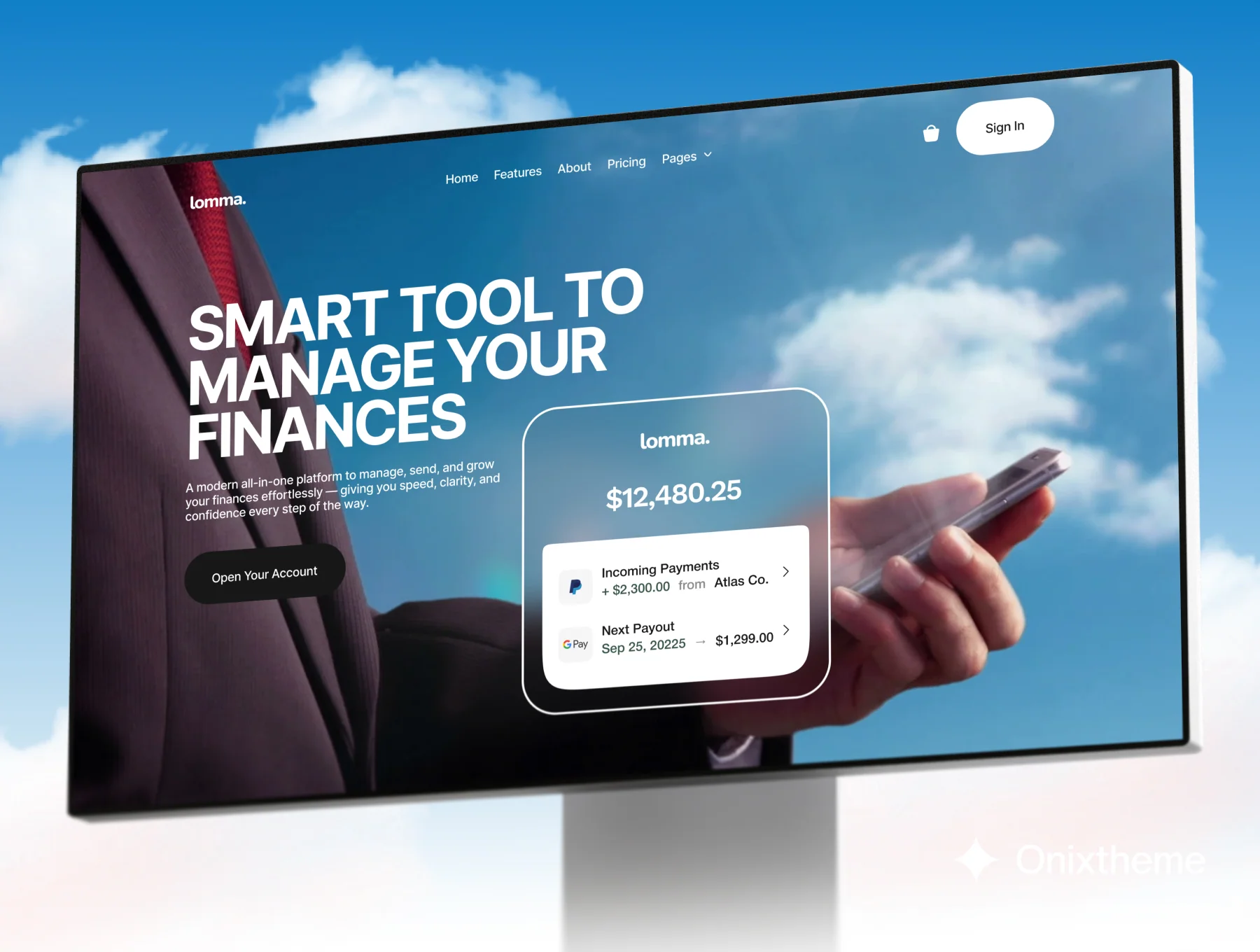 Lomma - Fintech/Payment SAAS Website 3