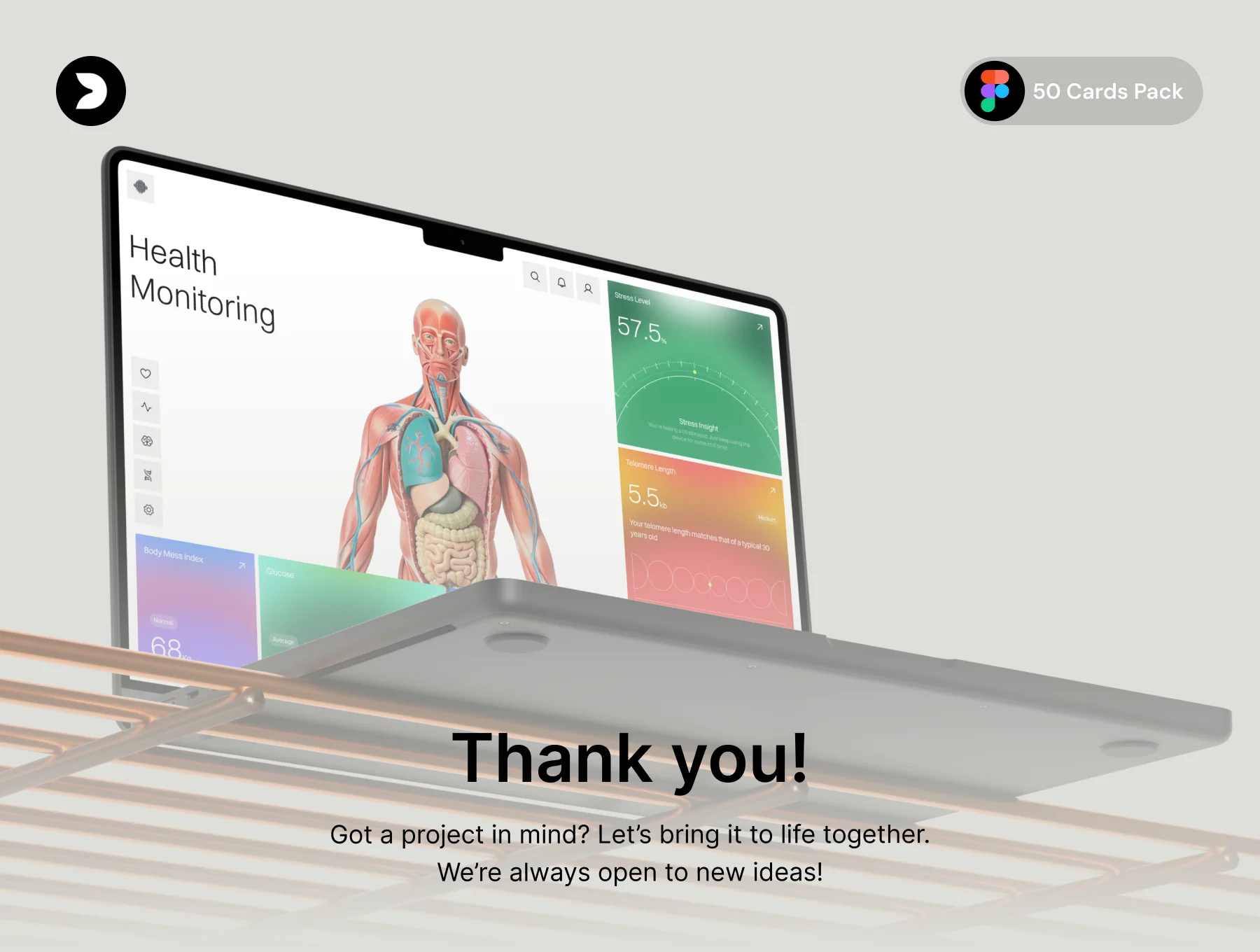 Longevity Health Cards UI Kit – 50 Premium Biomarker Components 8