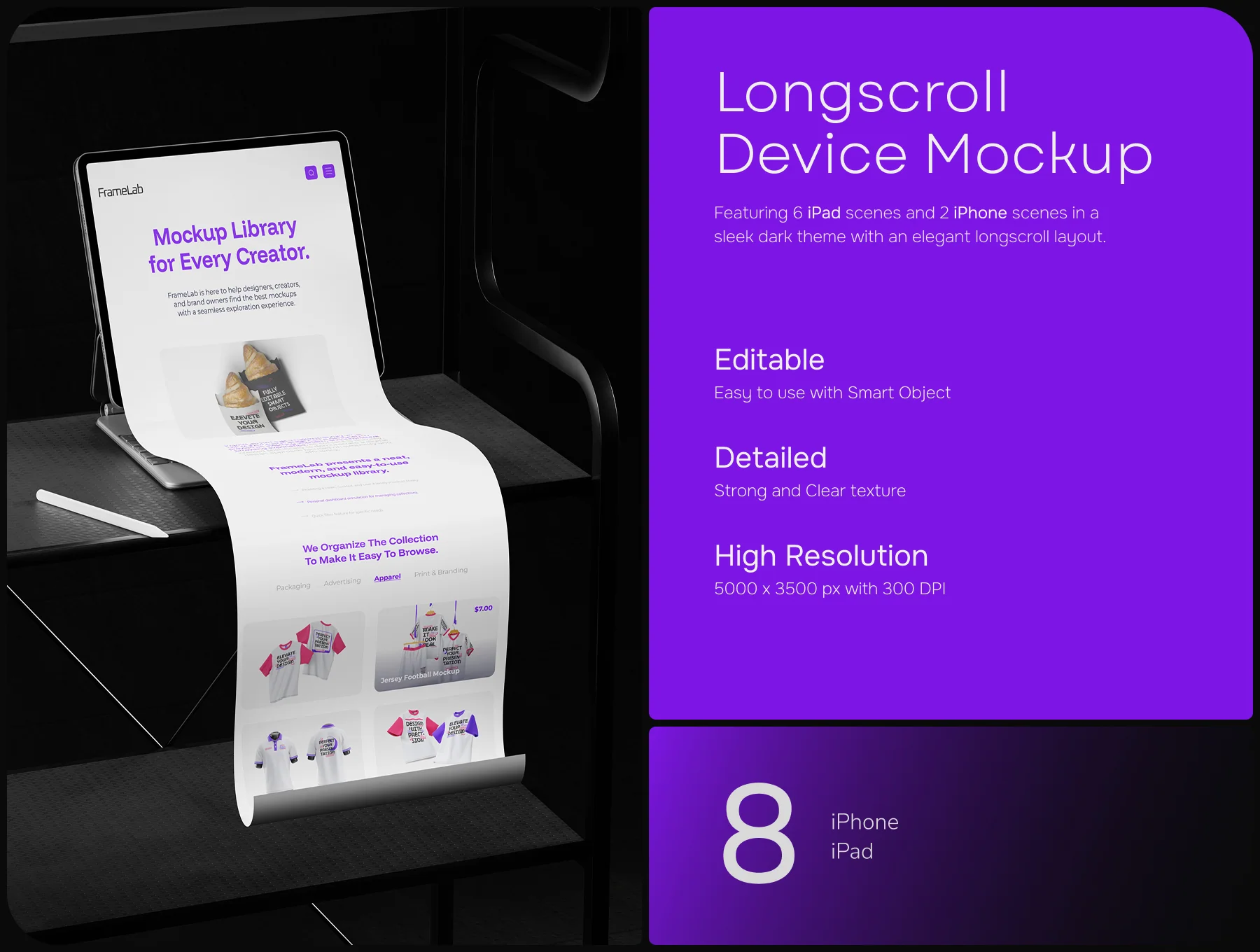 Longscroll Device Mockup – Mobile Display 2